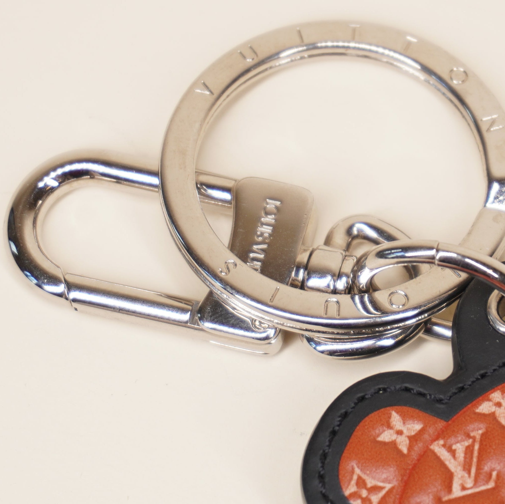 PRE-OWNED LV Monogram Teddy Bear Bag Charm