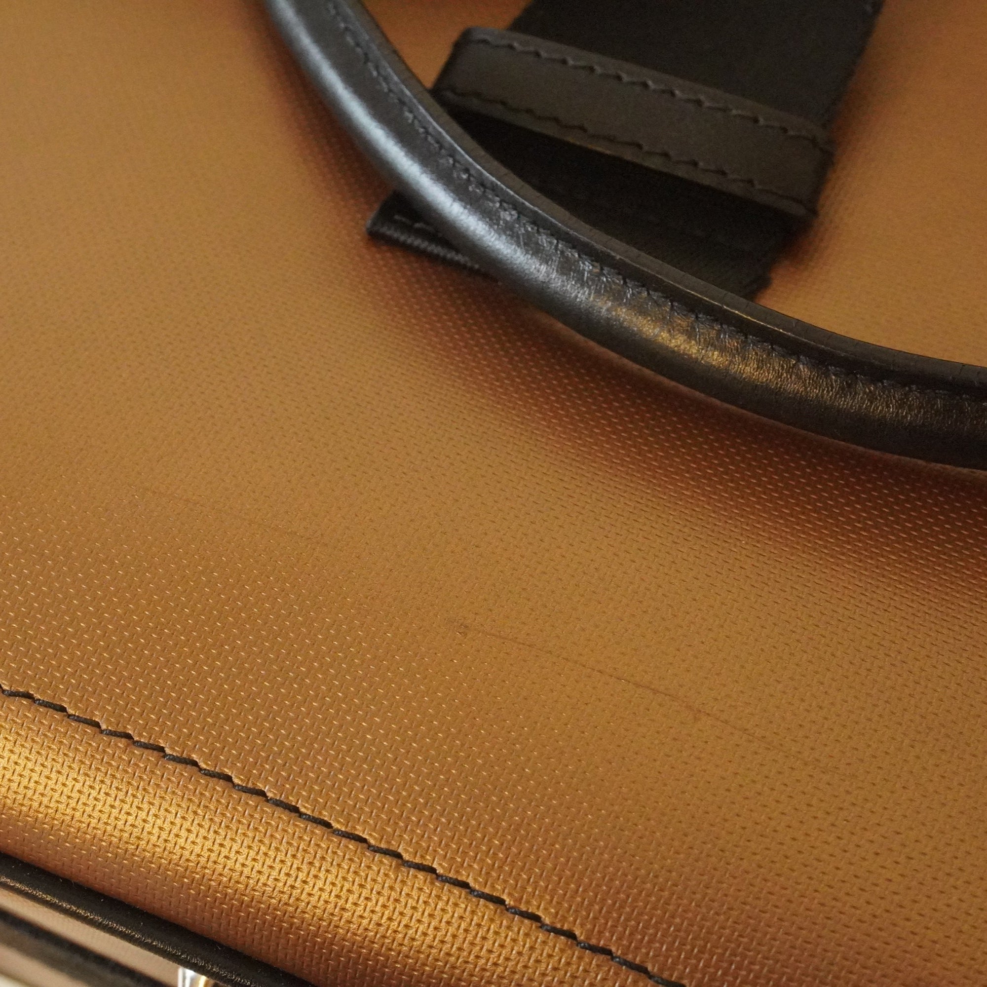 PRE-OWNED Brown Hardcore Crystal Shoulder Bag