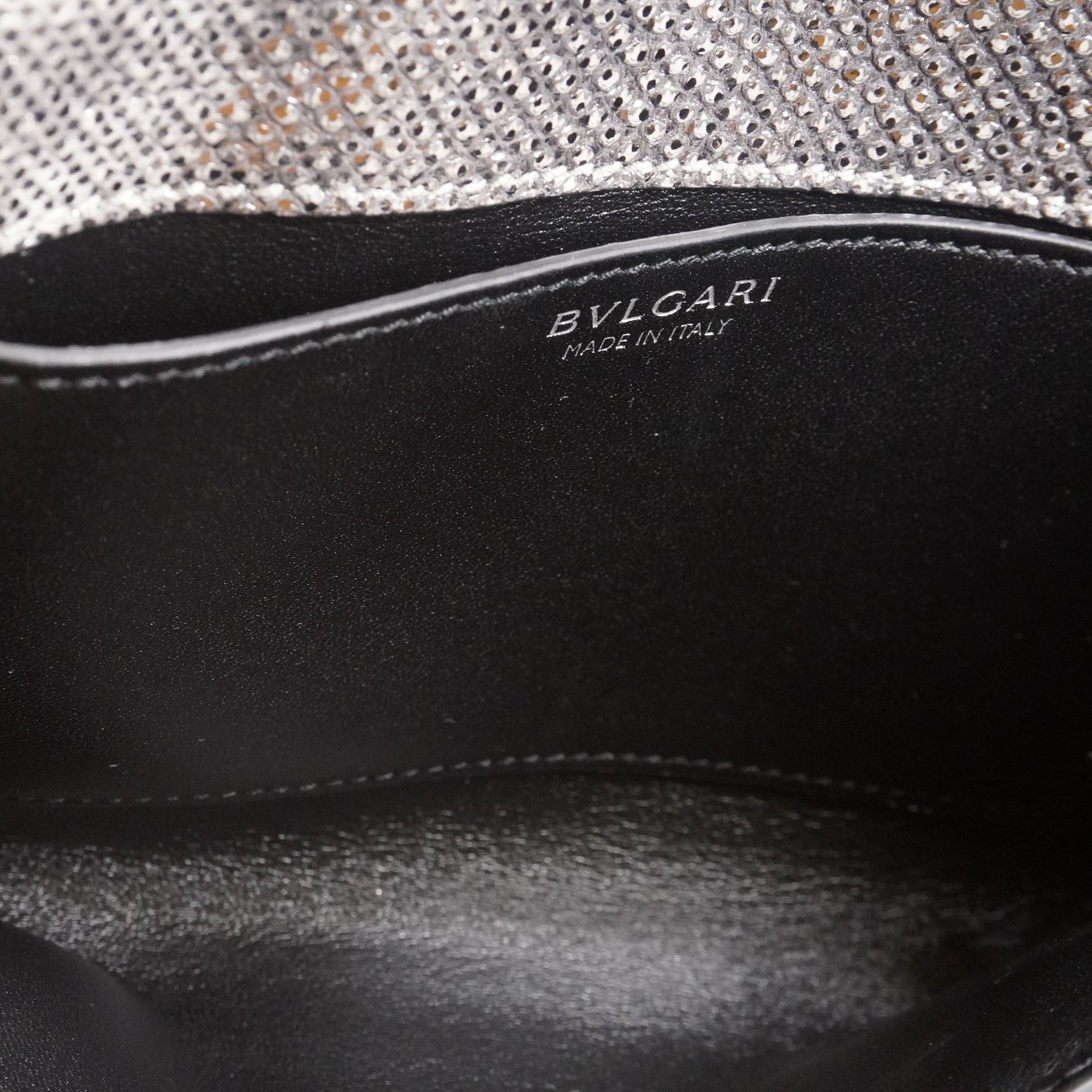 PRE-OWNED Silver Karung Leather Cocktail Handbag