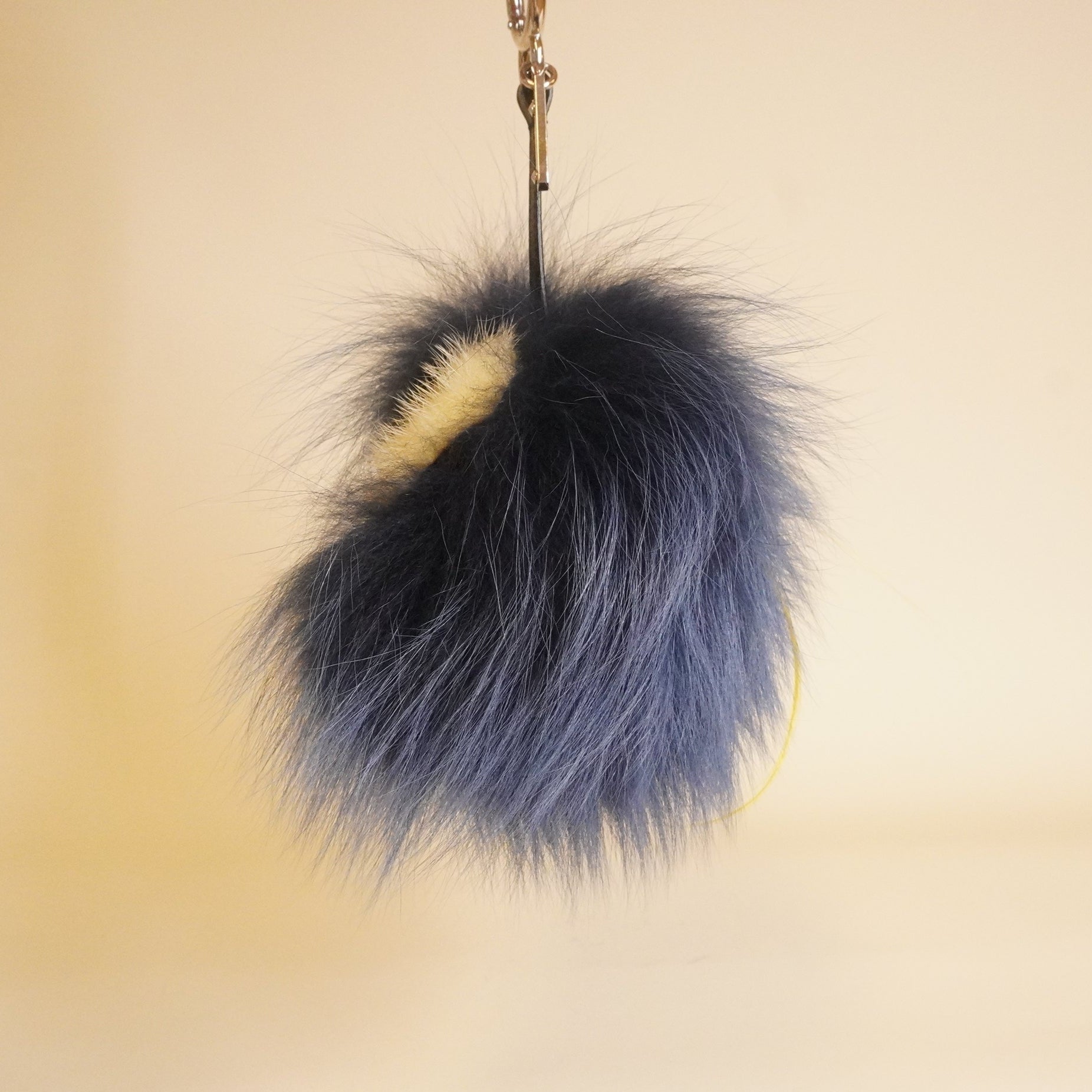 PRE-OWNED Fox Rabbit Goat Mink Fur Vitello Monster Bag Bug Charm