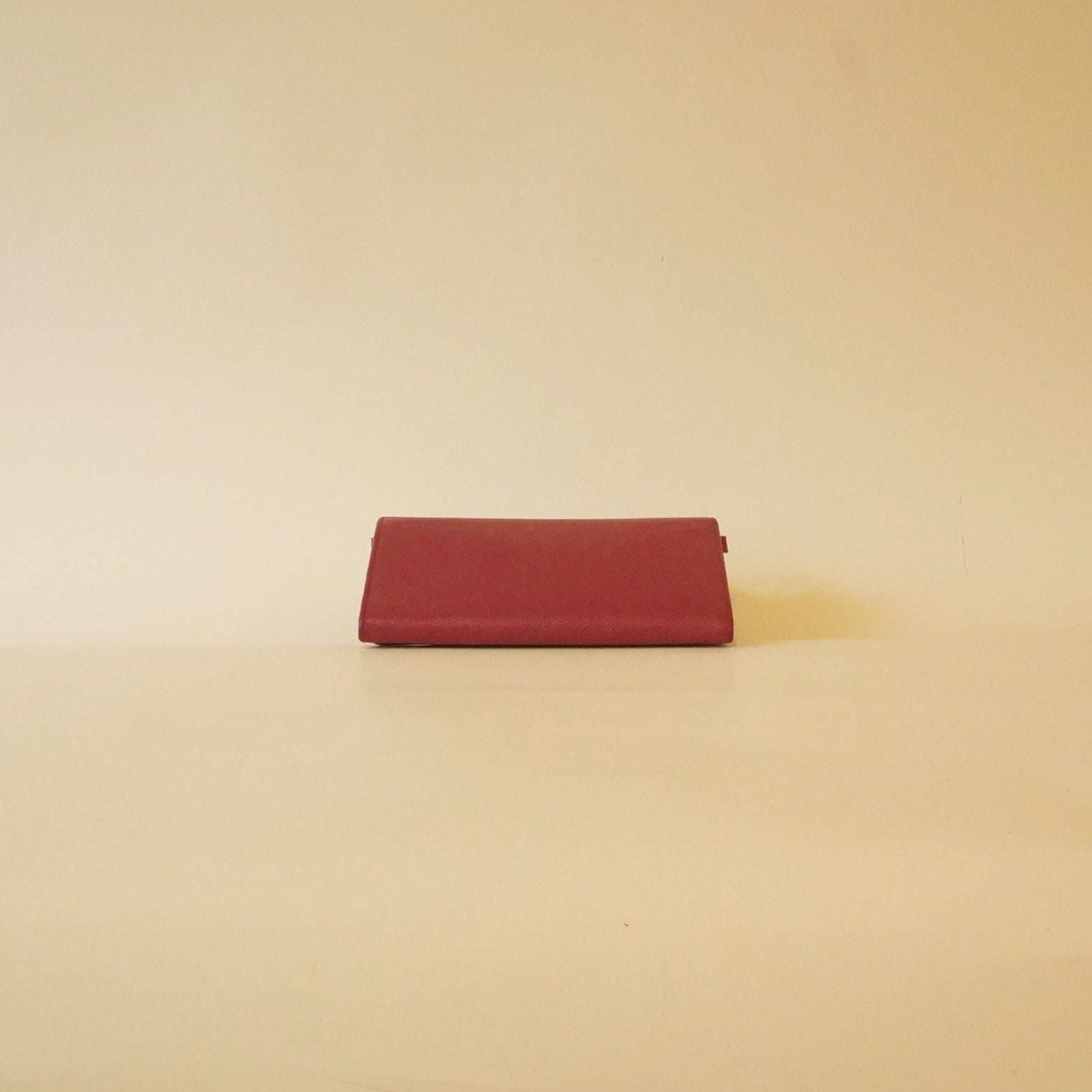 PRE-OWNED Pink Saffiano Metal Mini Crossbody Wallet Ibisco