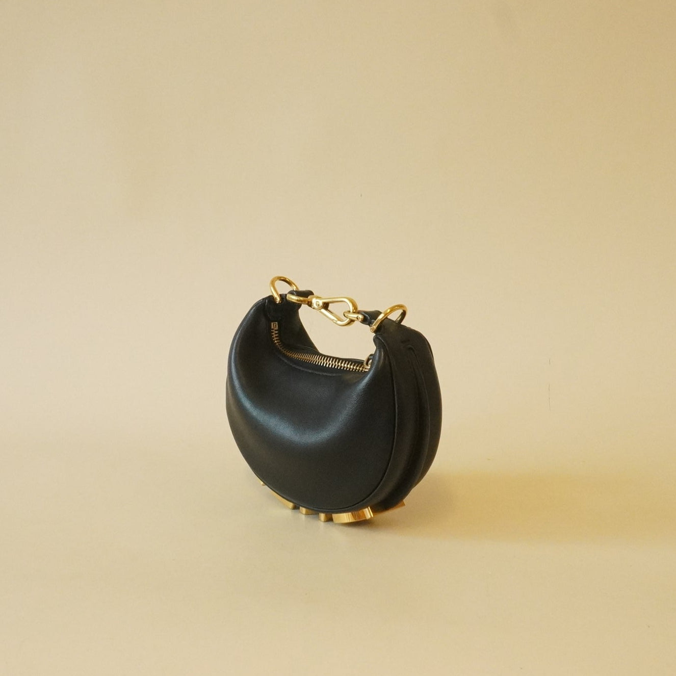 PRE-OWNED Vitello Grace Matte Mini Fendigraphy Hobo