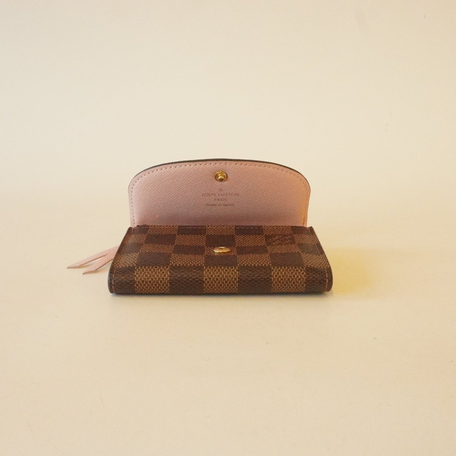 PRE-OWNED Rosalie Damier Ebene Short Wallet