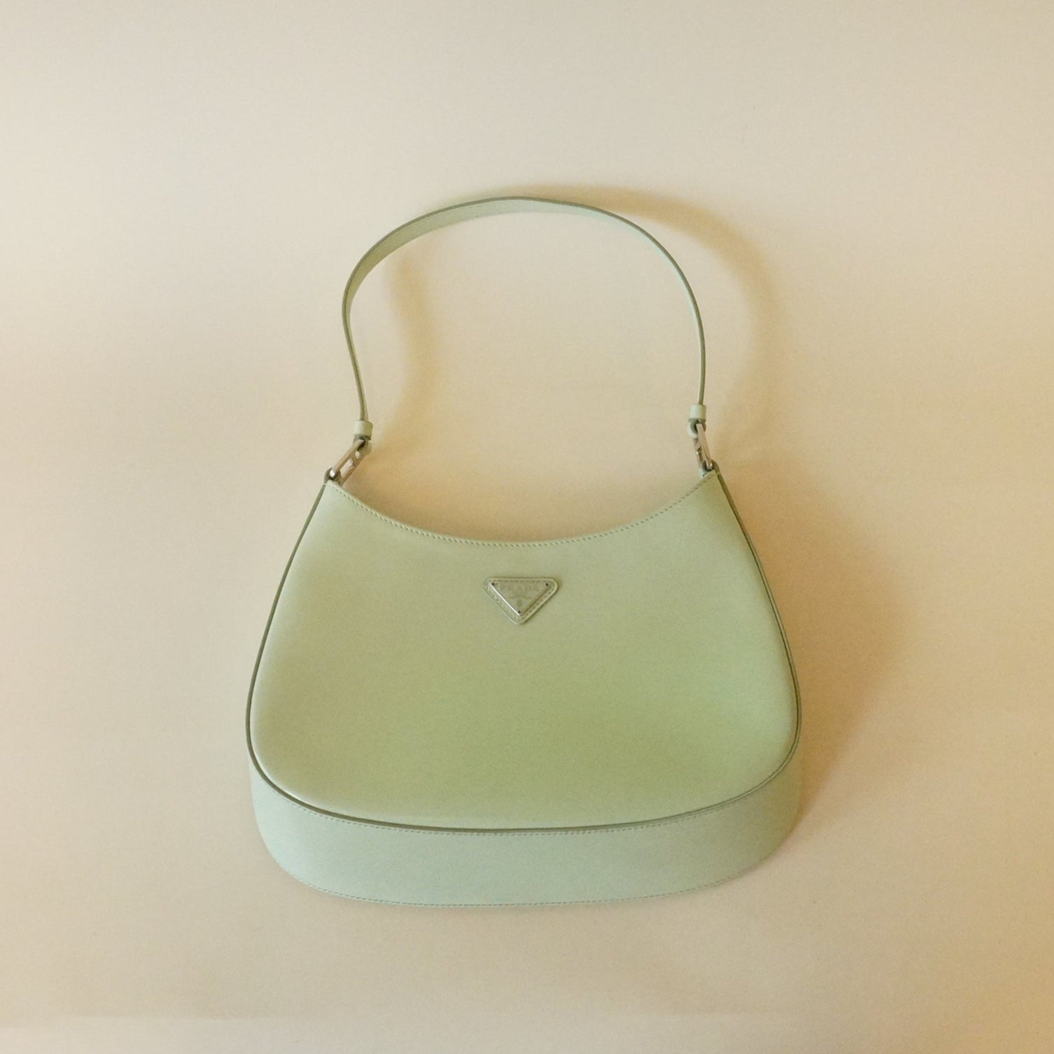 PRE-OWNED Spazzolato Cleo Shoulder Bag Acqua