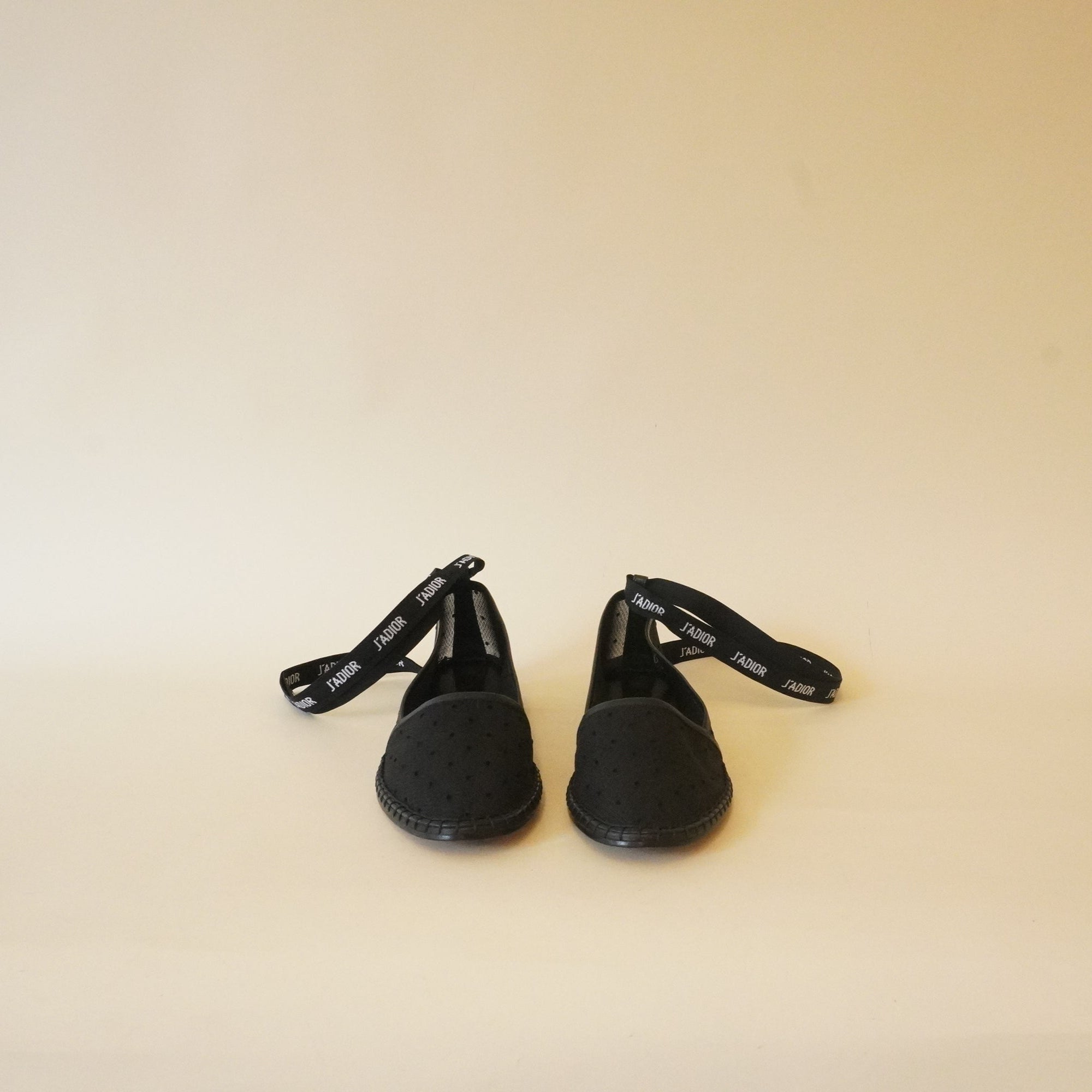 PRE-OWNED Lack Mesh and Leather Nicely D Espadrilles (Size 37 1/2)