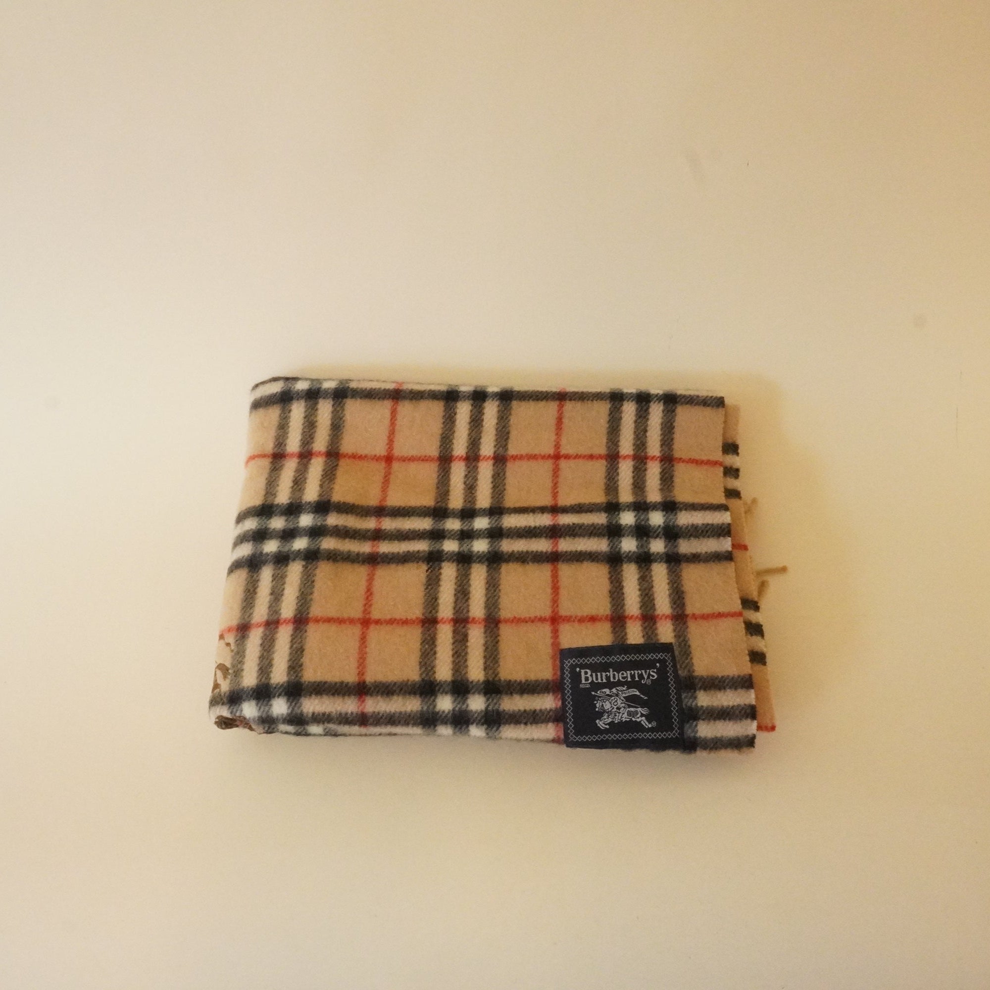 PRE-OWNED Vintage Wool Burberry Scarf