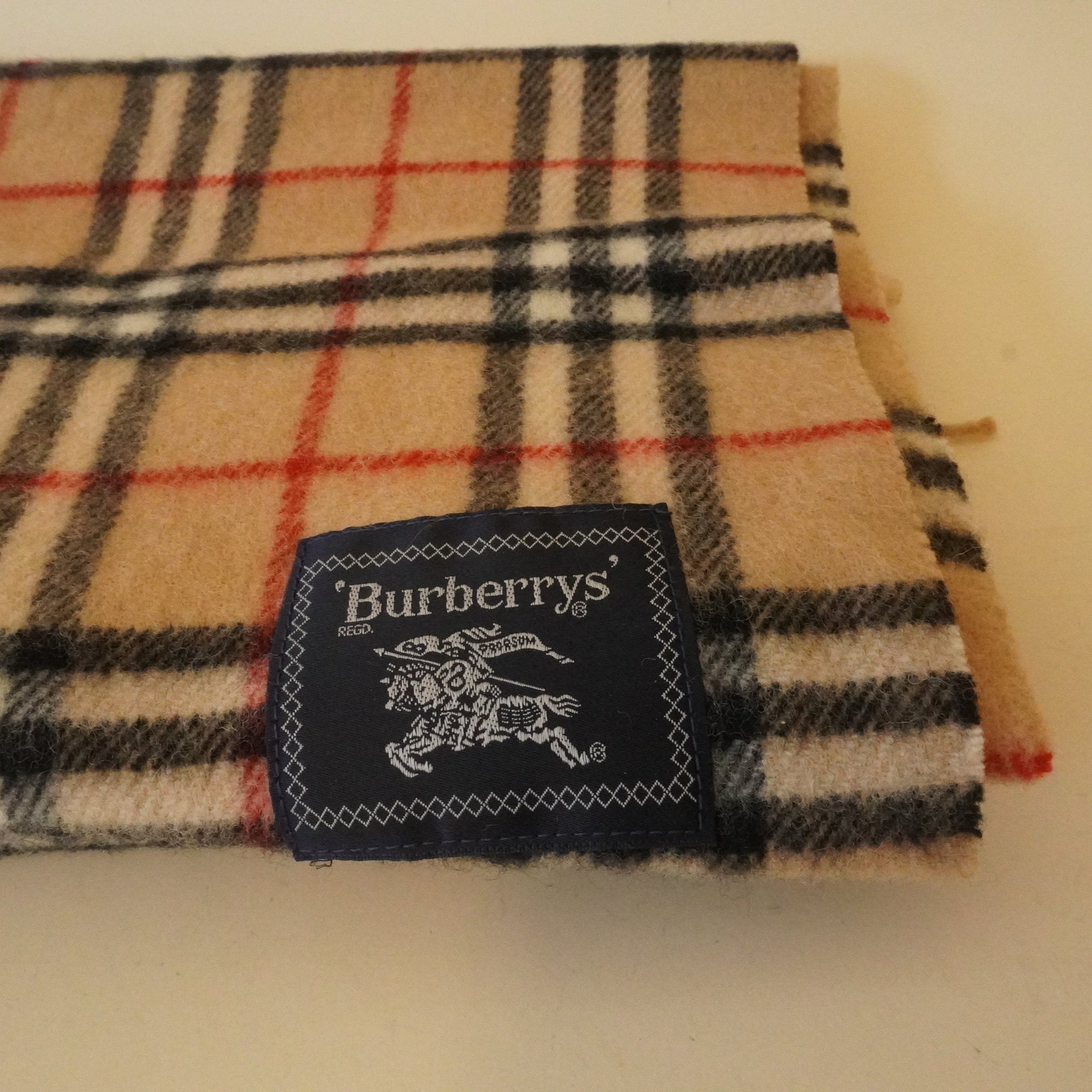PRE-OWNED Vintage Wool Burberry Scarf