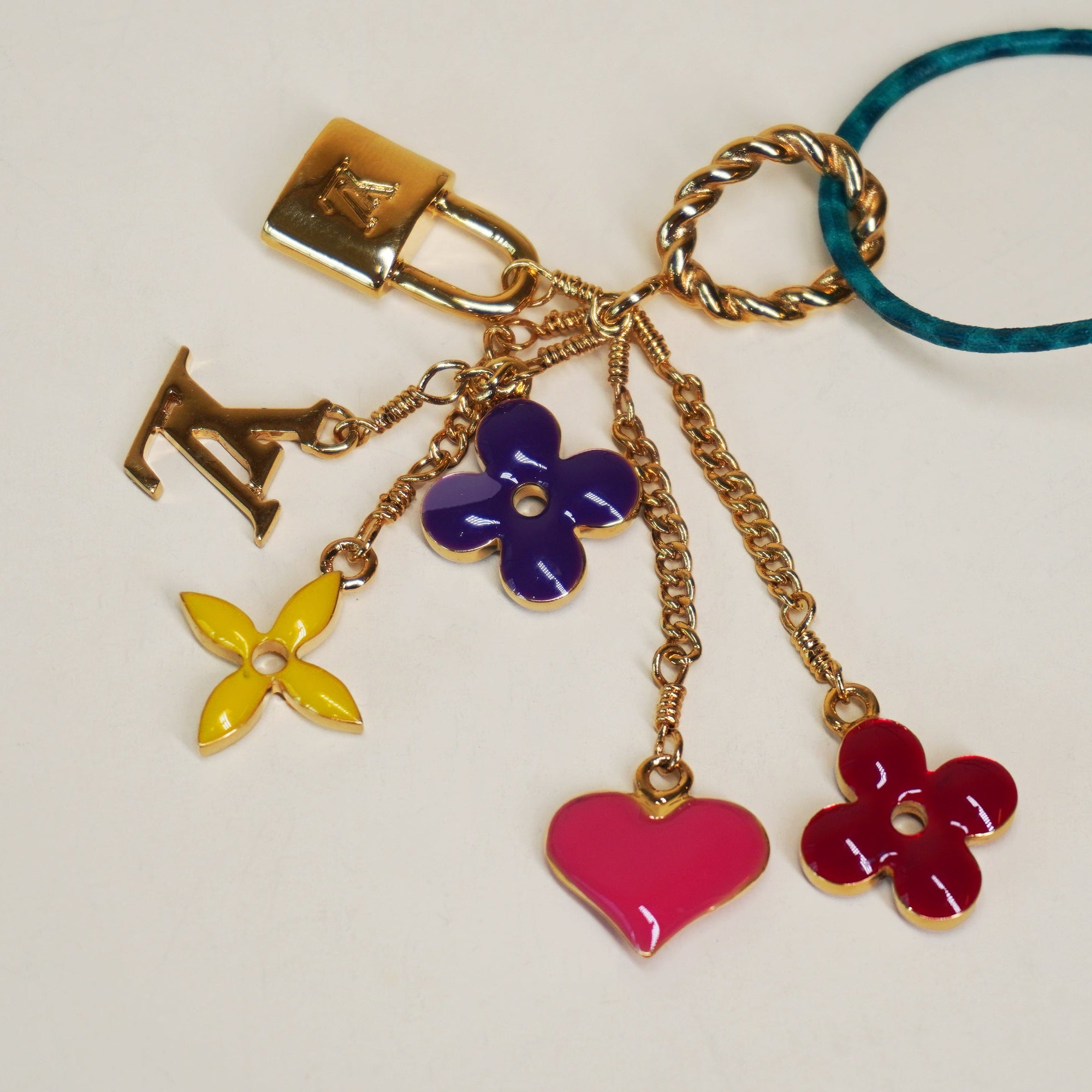 PRE-OWNED LV Sweet Monogram Charms Pendant Necklace