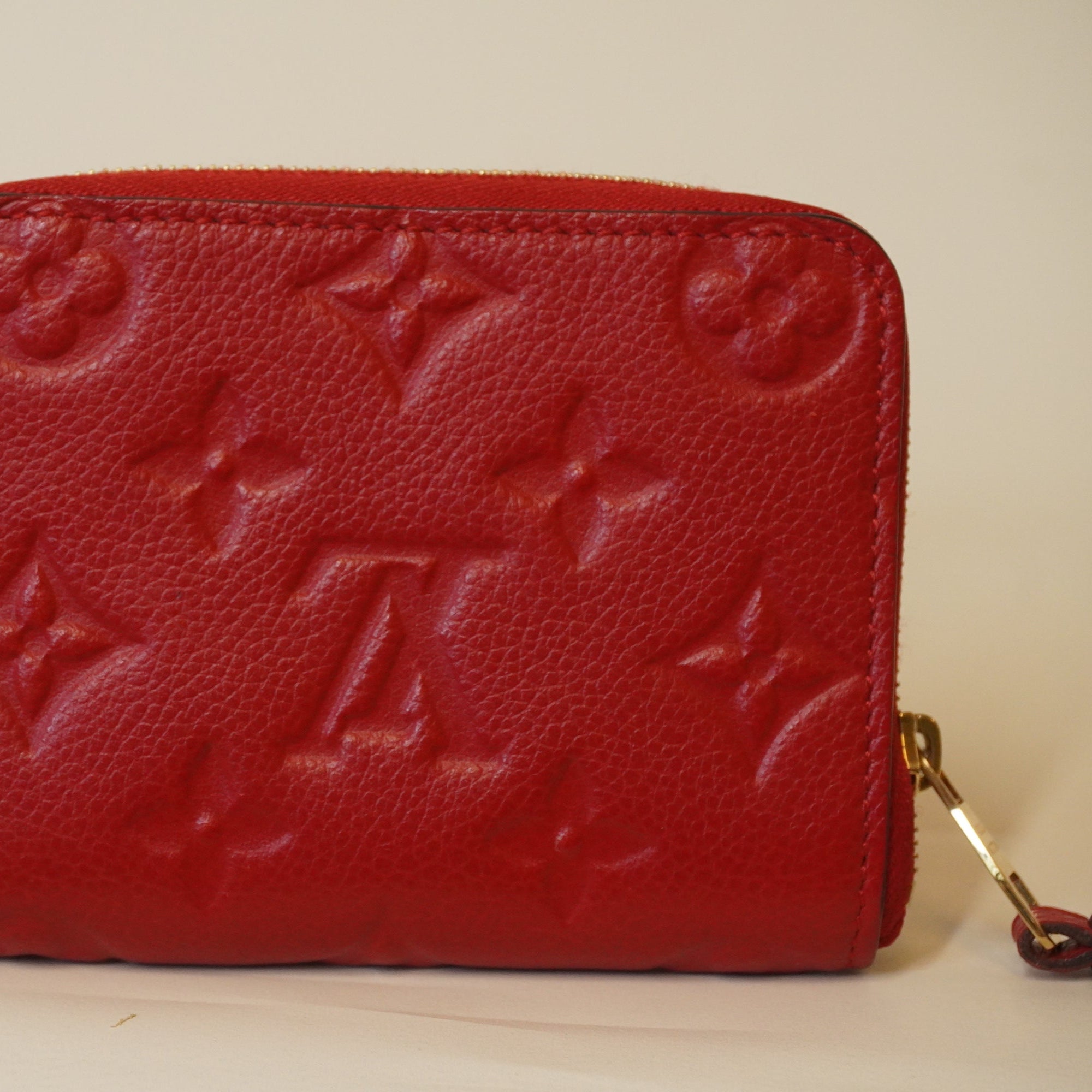 PRE-OWNED Empreinte Zippy Coin Purse Cherry