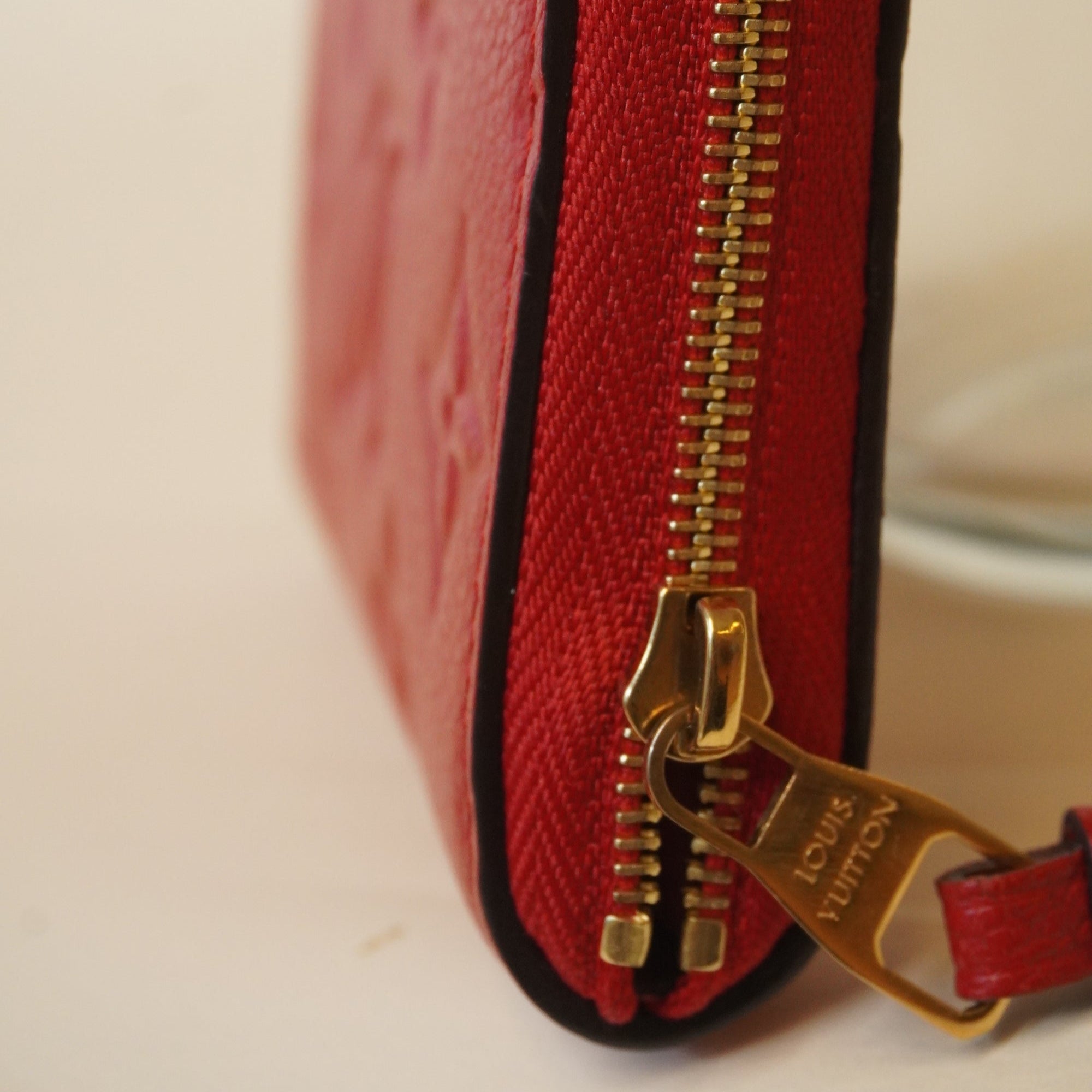 PRE-OWNED Empreinte Zippy Coin Purse Cherry