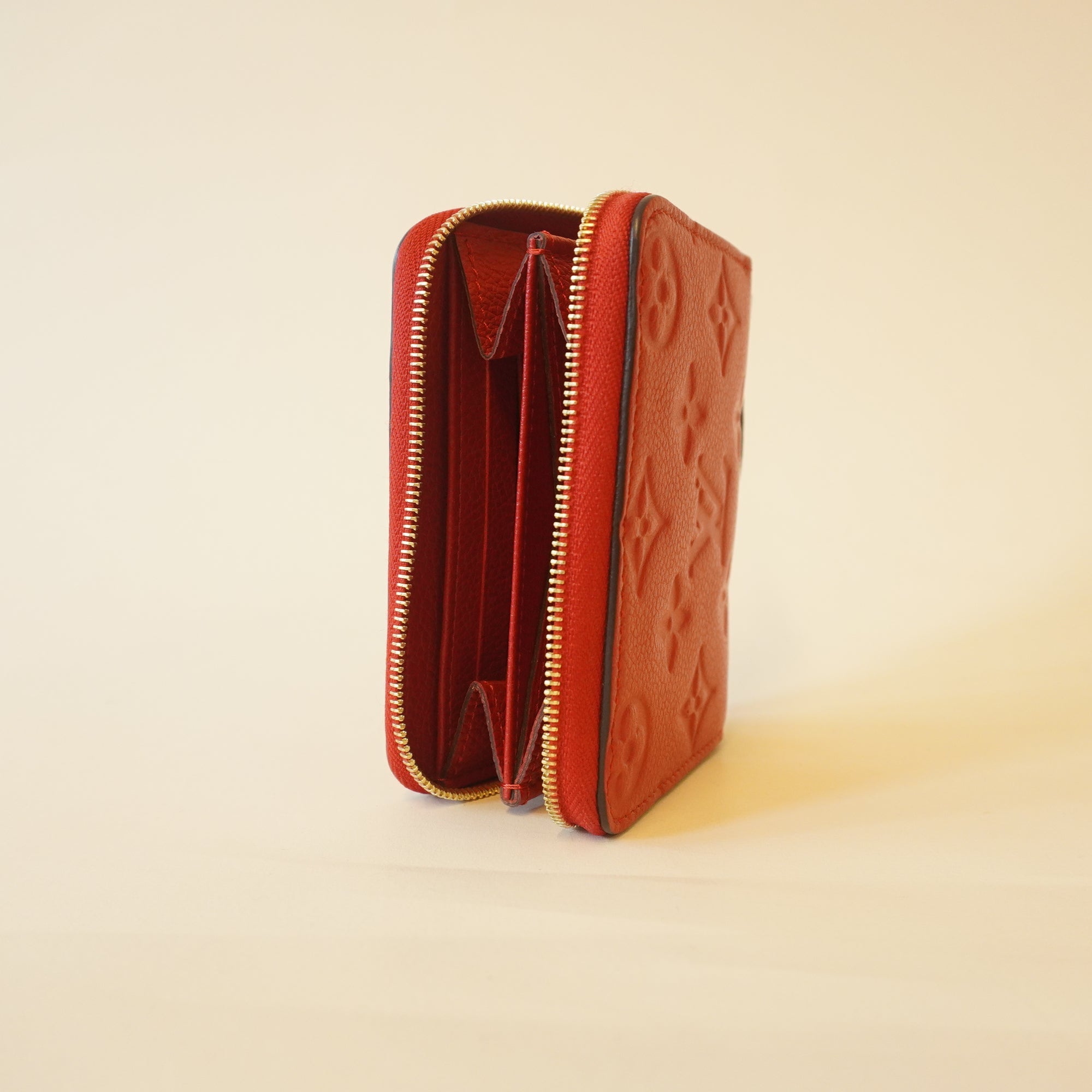 PRE-OWNED Empreinte Zippy Coin Purse Cherry