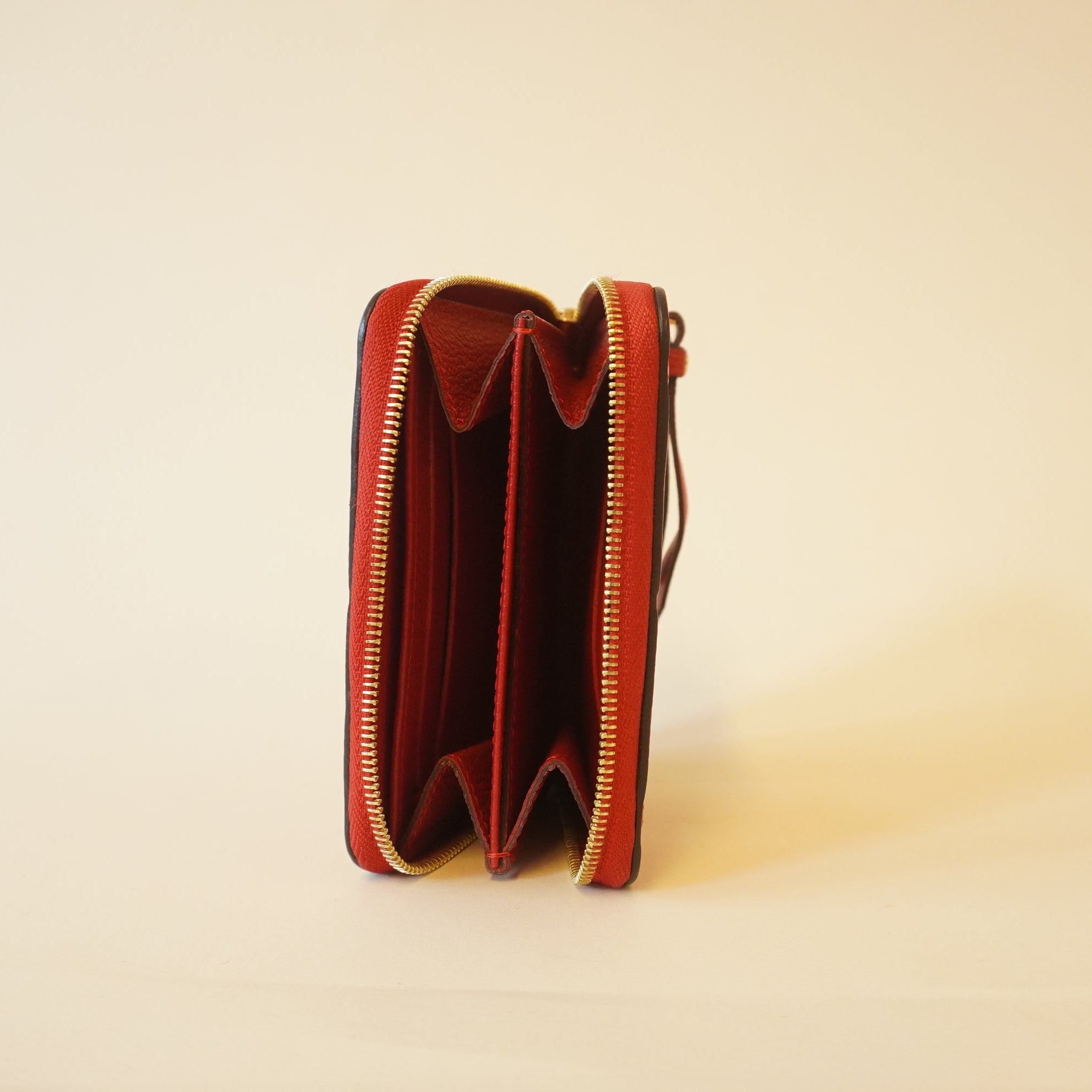 PRE-OWNED Empreinte Zippy Coin Purse Cherry