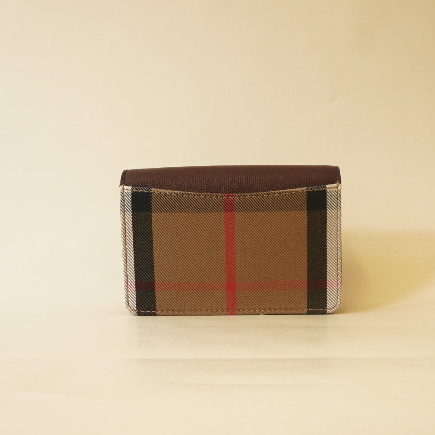 PRE-OWNED Brown Mini House Check Hampshire Crossbody