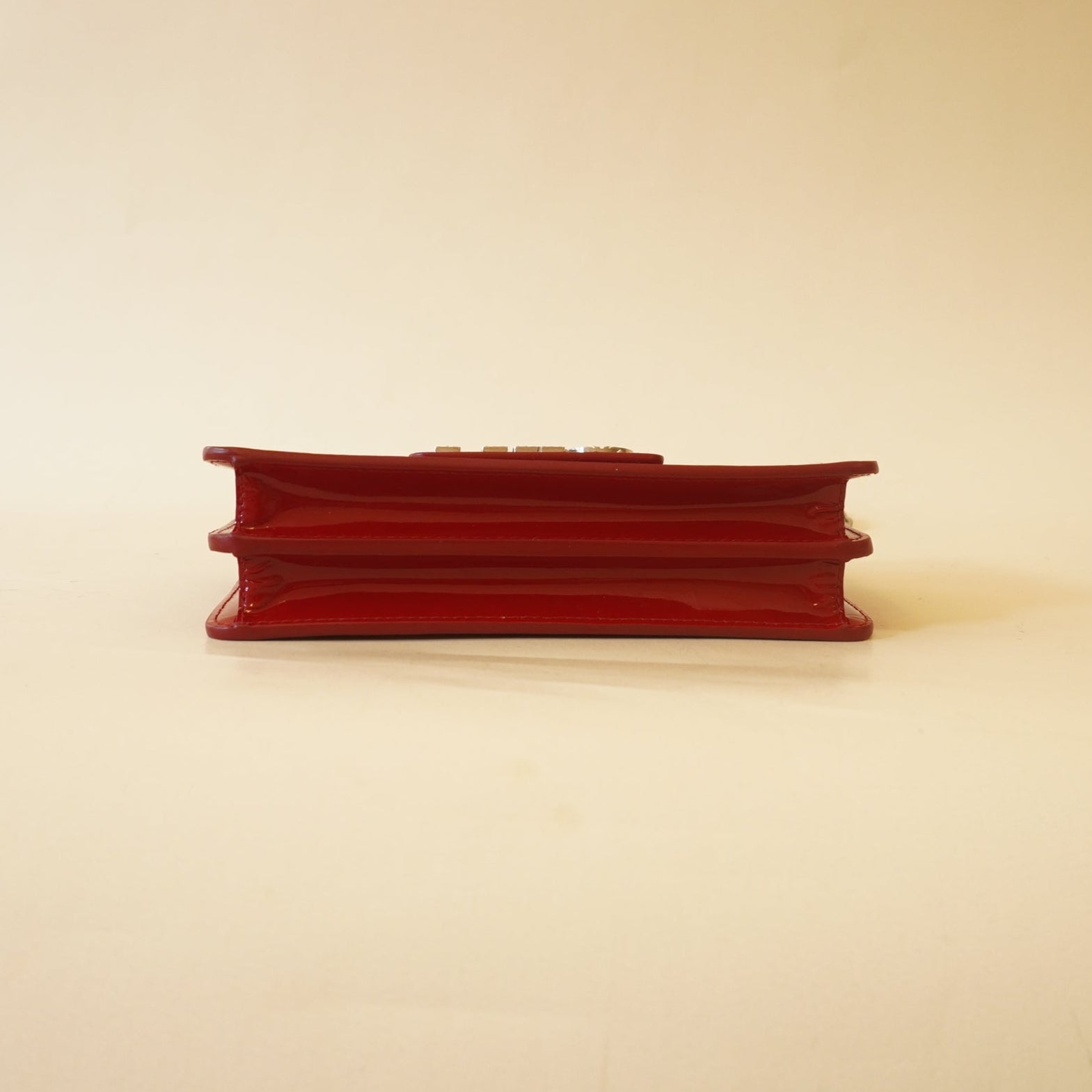 PRE-OWNED Red Vernis Wallet on Chain Bag or Crossbody
