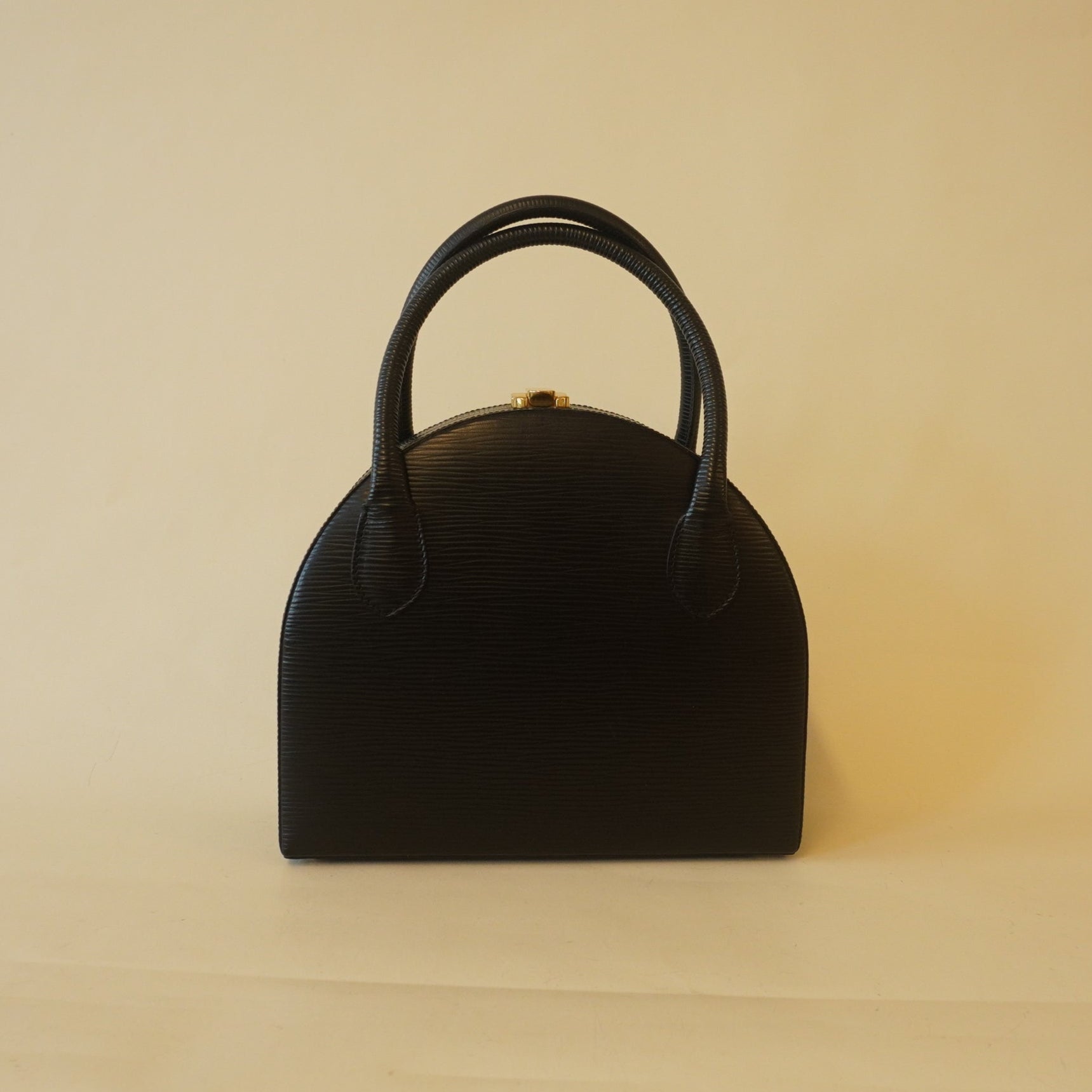 PRE-OWNED Epi Leather Mini Handbag Black Or Shoulder Bag