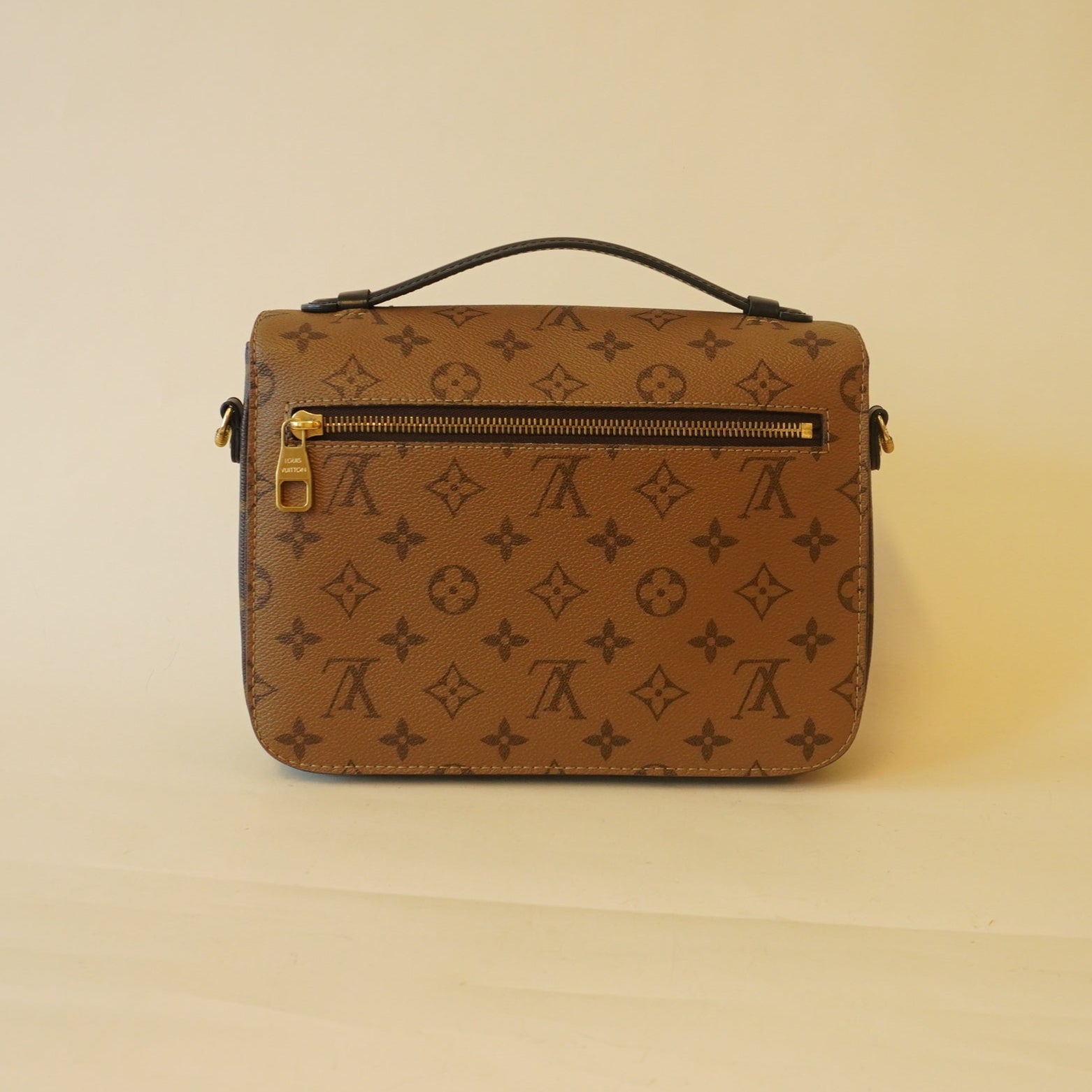 PRE-OWNED Reverse Monogram Pochette Metis Shoulder Bag
