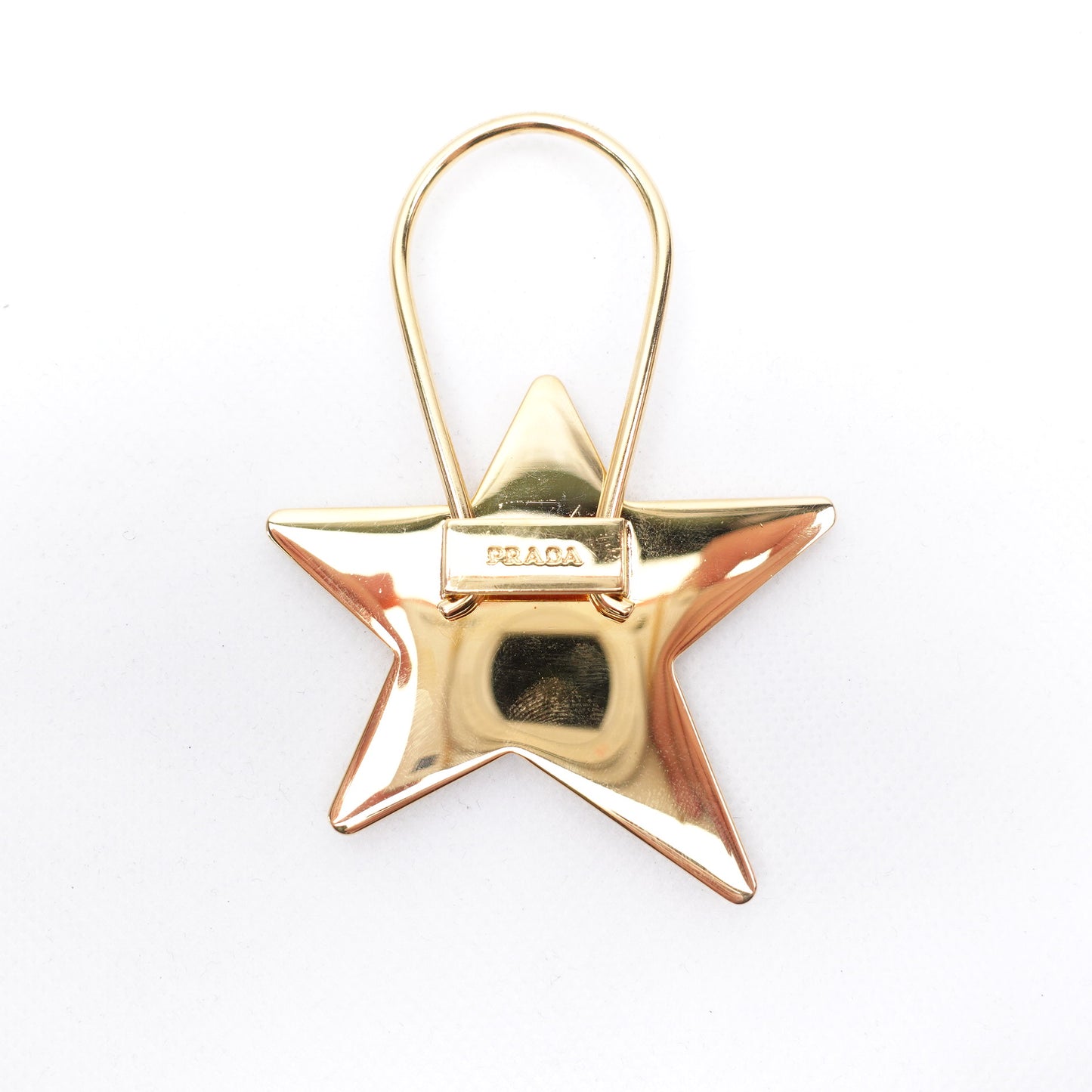 PRE-OWNED Saffiano Yellow Star Bag Charm
