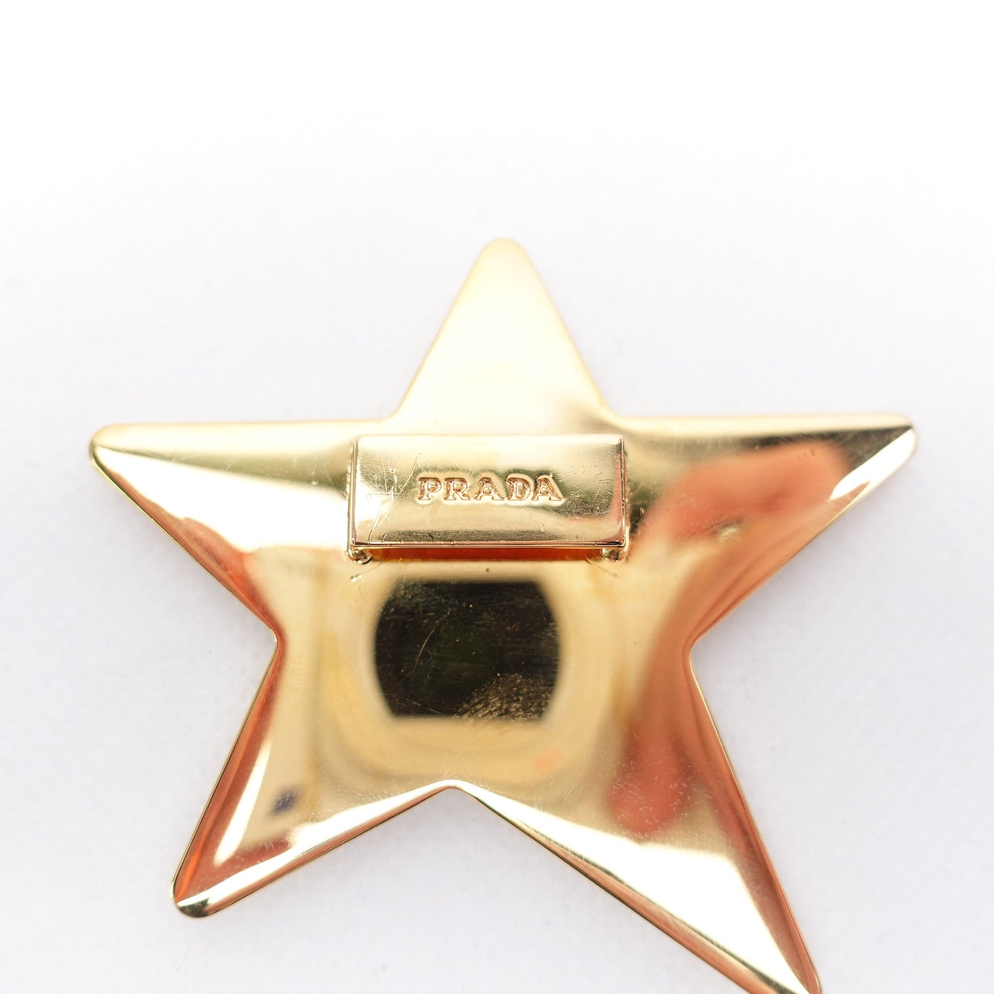 PRE-OWNED Saffiano Yellow Star Bag Charm