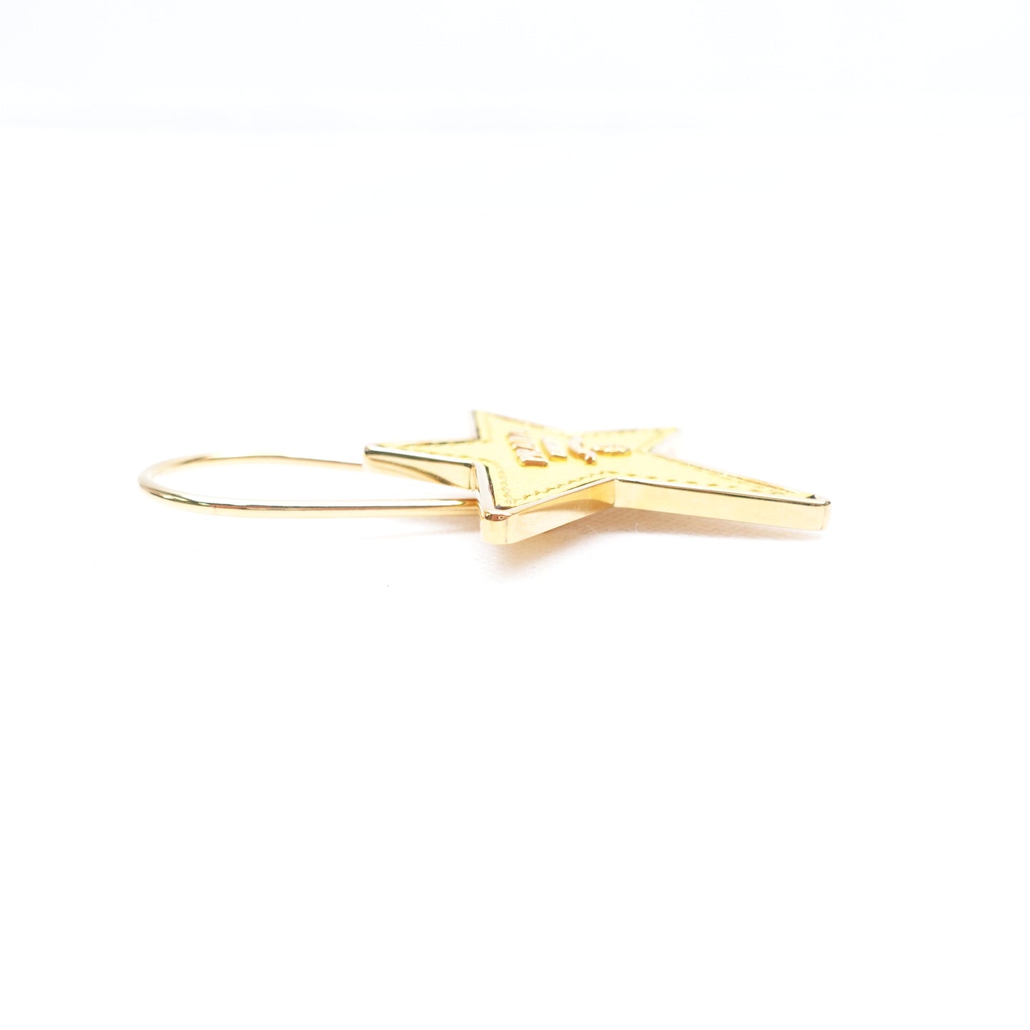 PRE-OWNED Saffiano Yellow Star Bag Charm