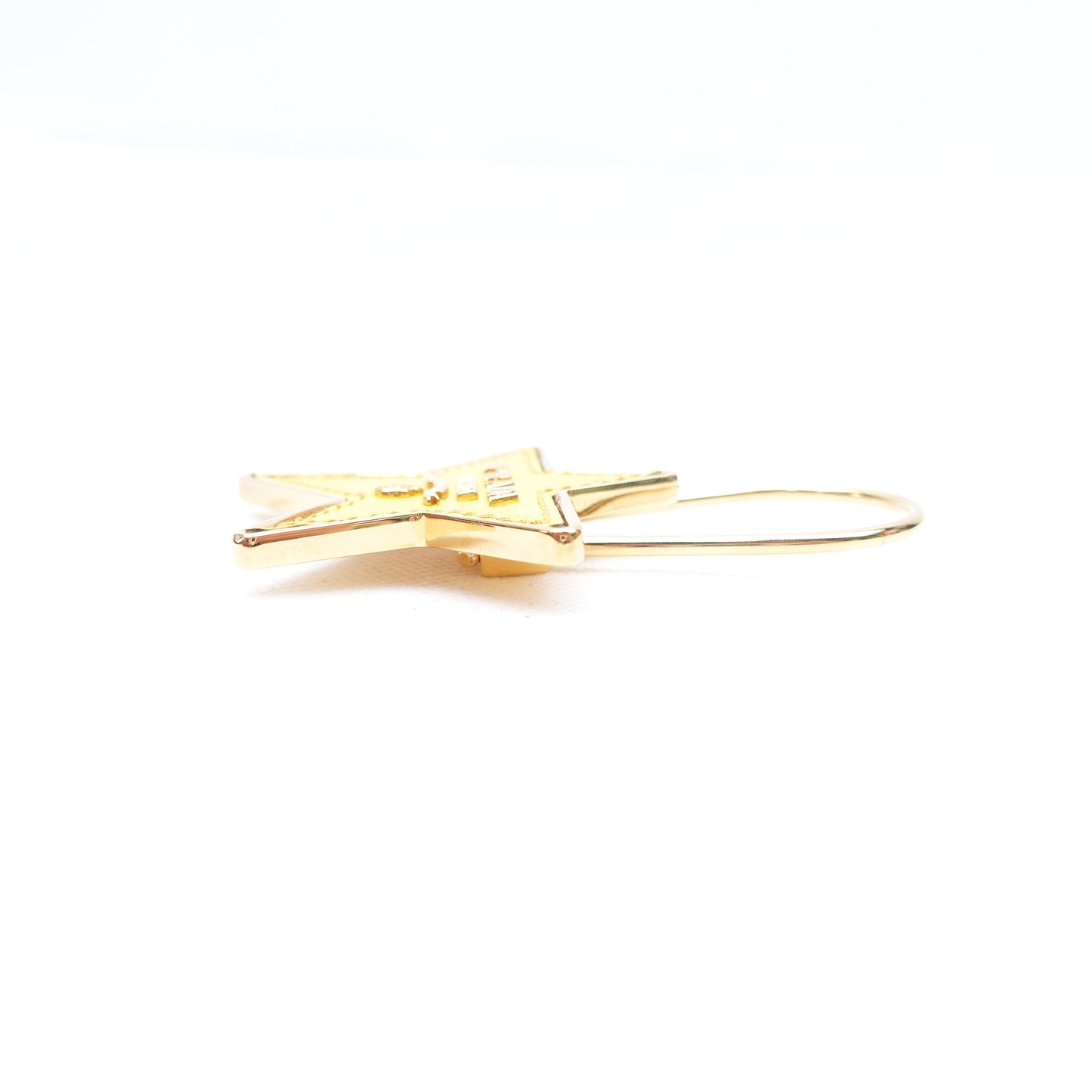 PRE-OWNED Saffiano Yellow Star Bag Charm