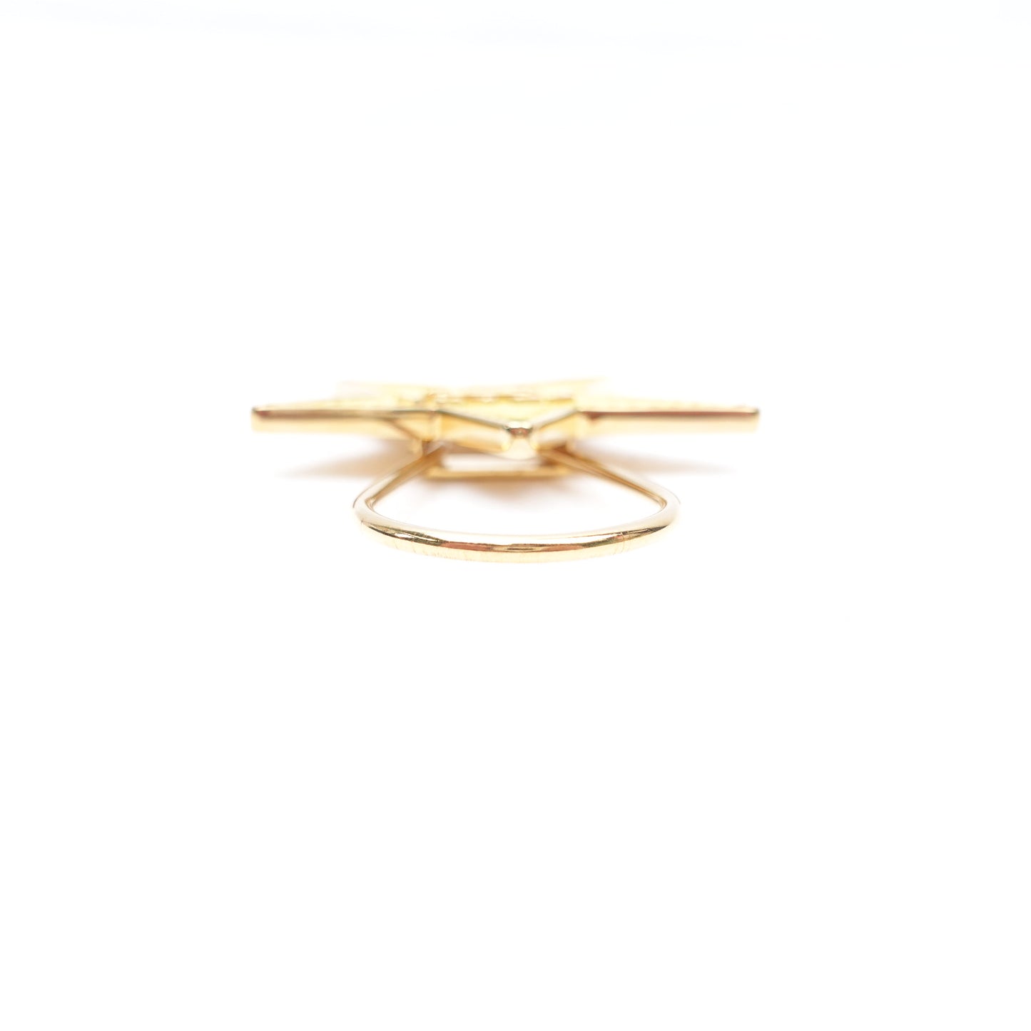 PRE-OWNED Saffiano Yellow Star Bag Charm