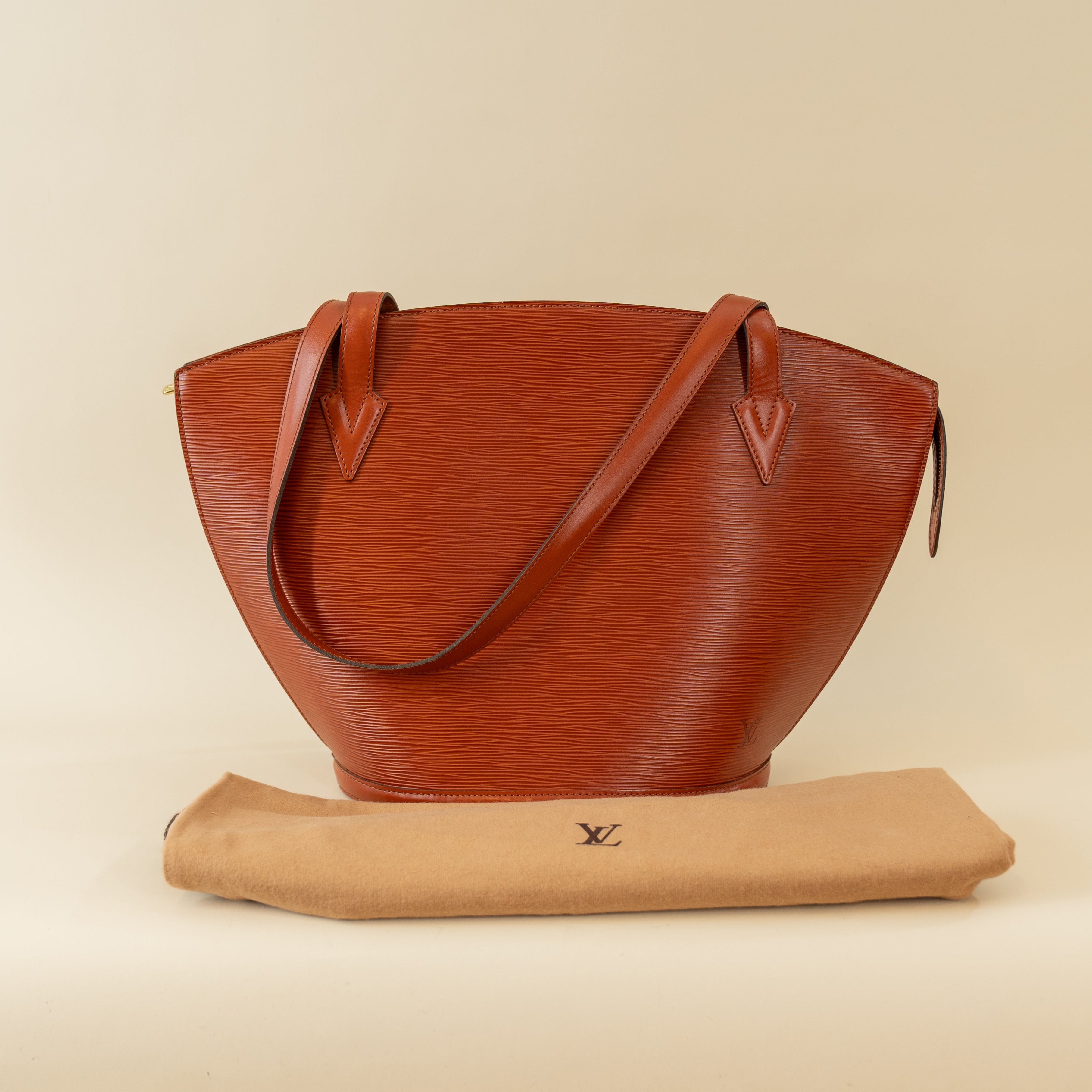 PRE-OWNED LV Kenyan Fawn Epi Leather Saint Jacques GM Shoulder Bag