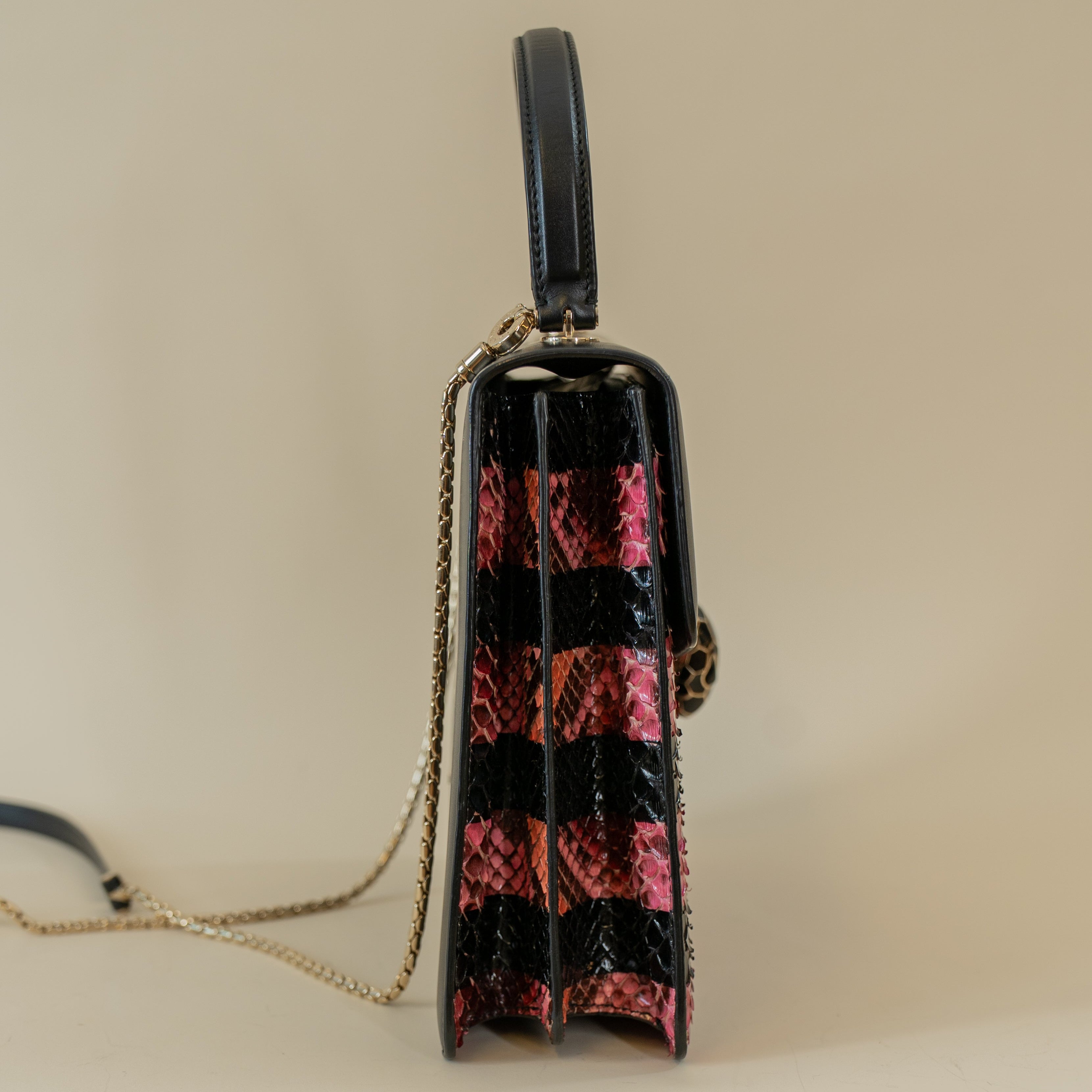 PRE-OWNED Serpenti Forever Flap Shoulder Bag