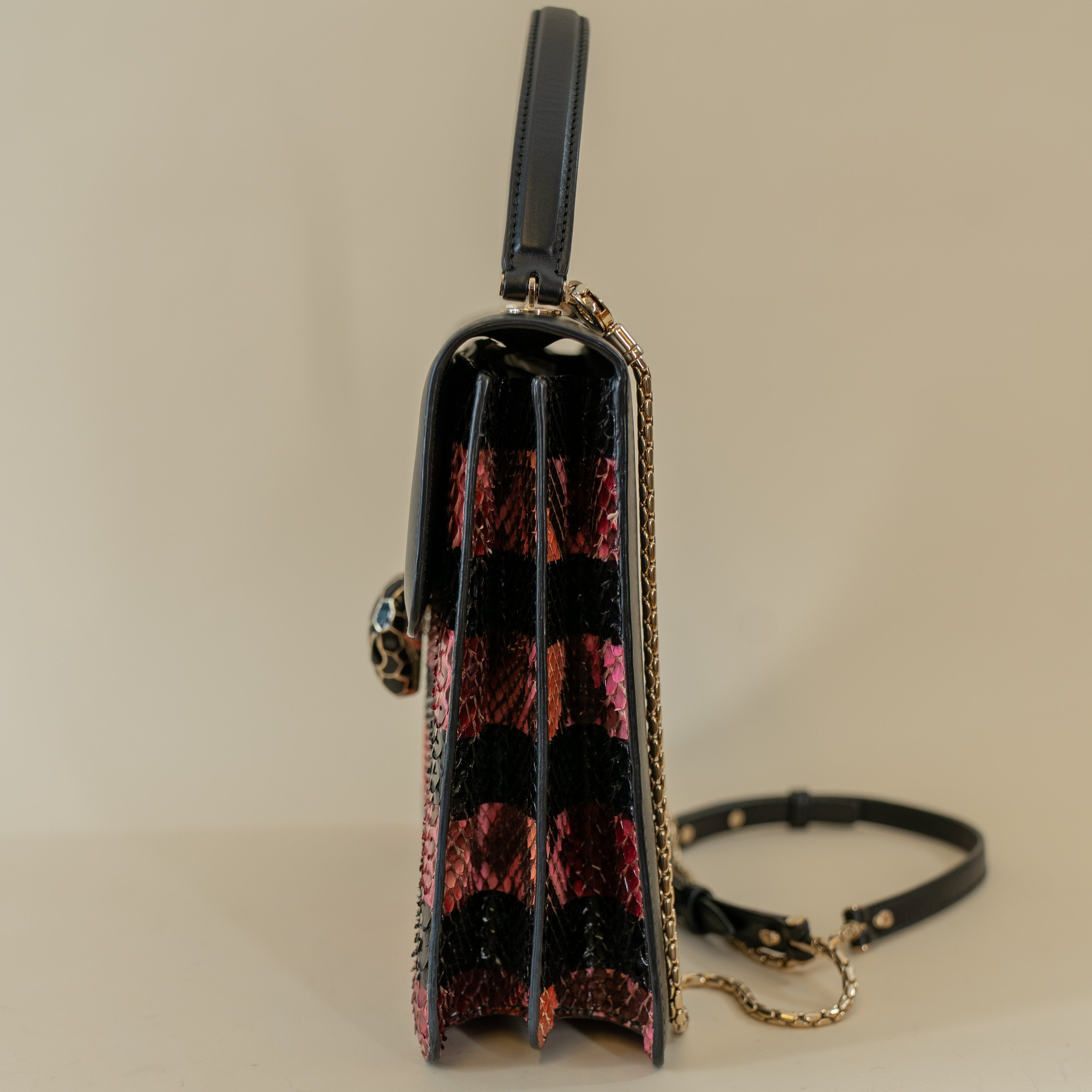 PRE-OWNED Serpenti Forever Flap Shoulder Bag