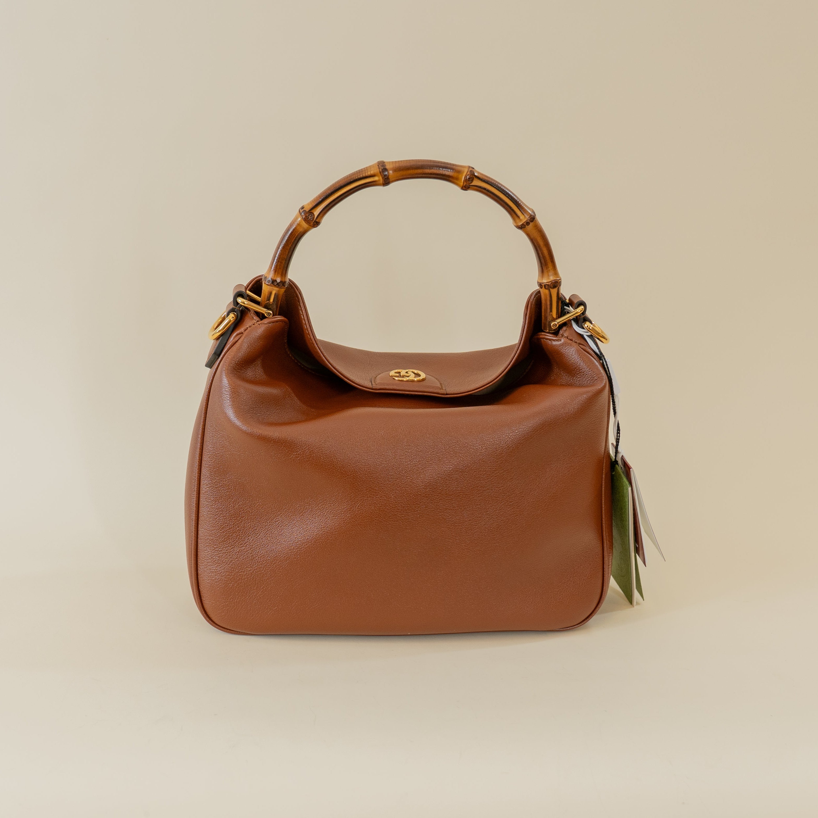 PRE-OWNED GG Softy Wonka Textured Dollar Calfskin Medium Diana Shoulder Bag
