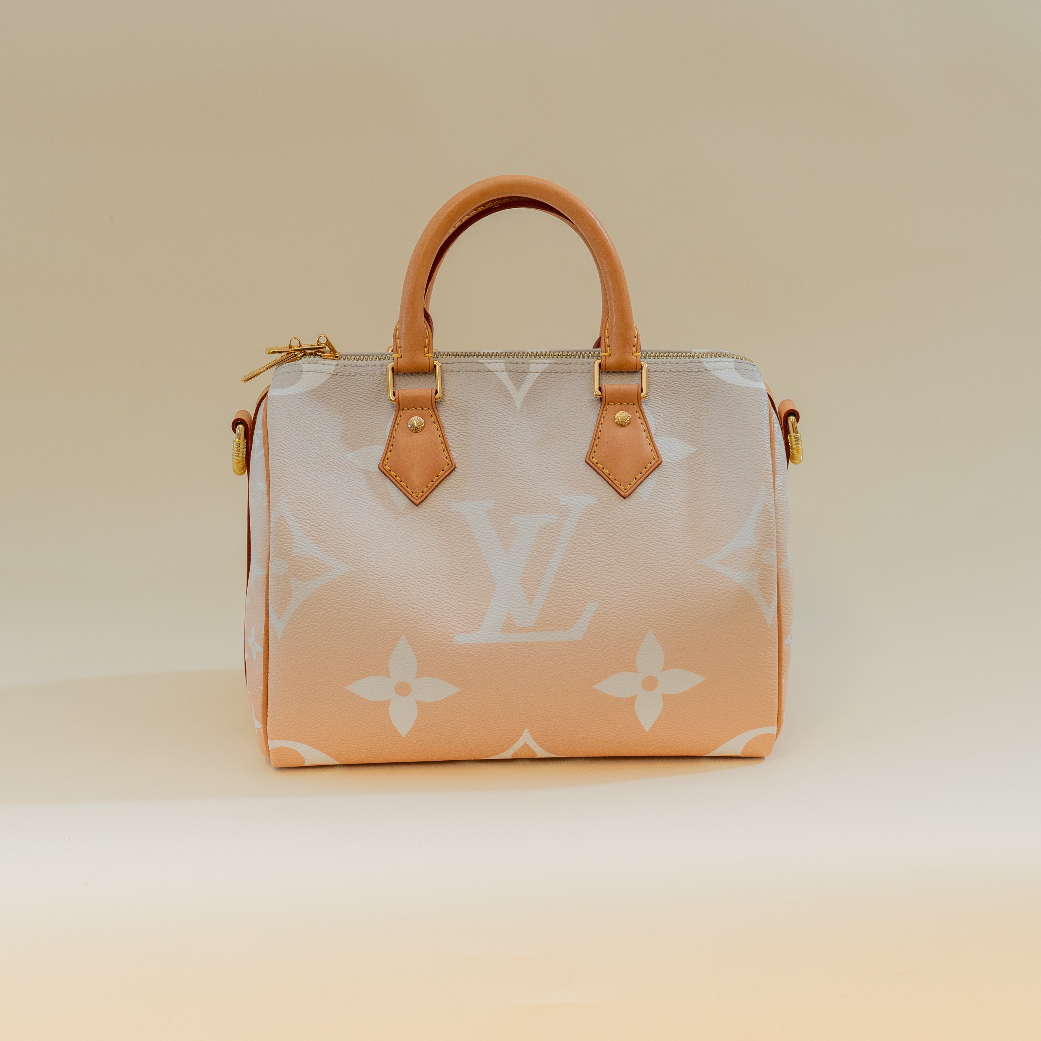 PRE-OWNED LV Monogram Giant By The Pool Speedy Bandouliere 25