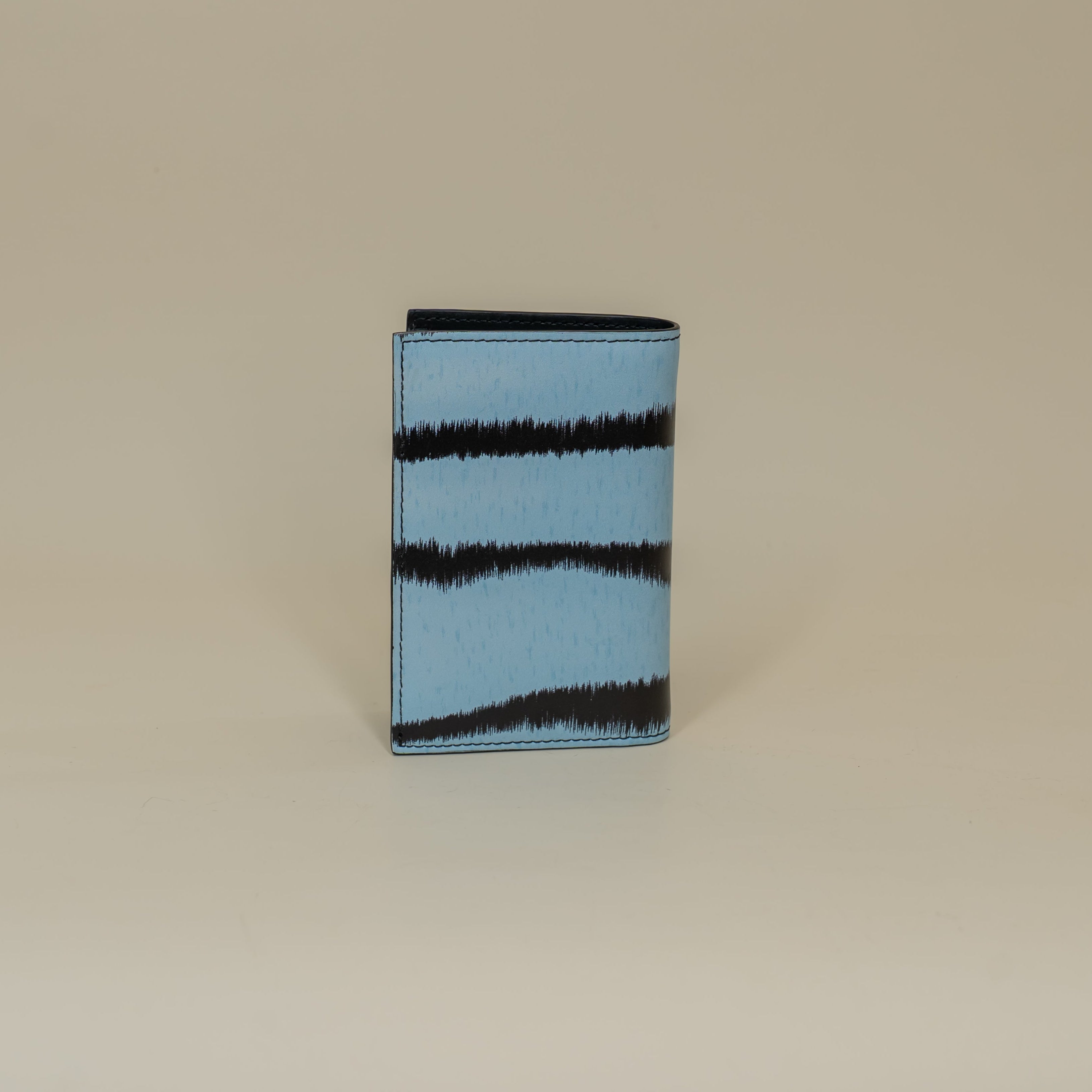 PRE-OWNED Blue Leather Wallet Limited Edition