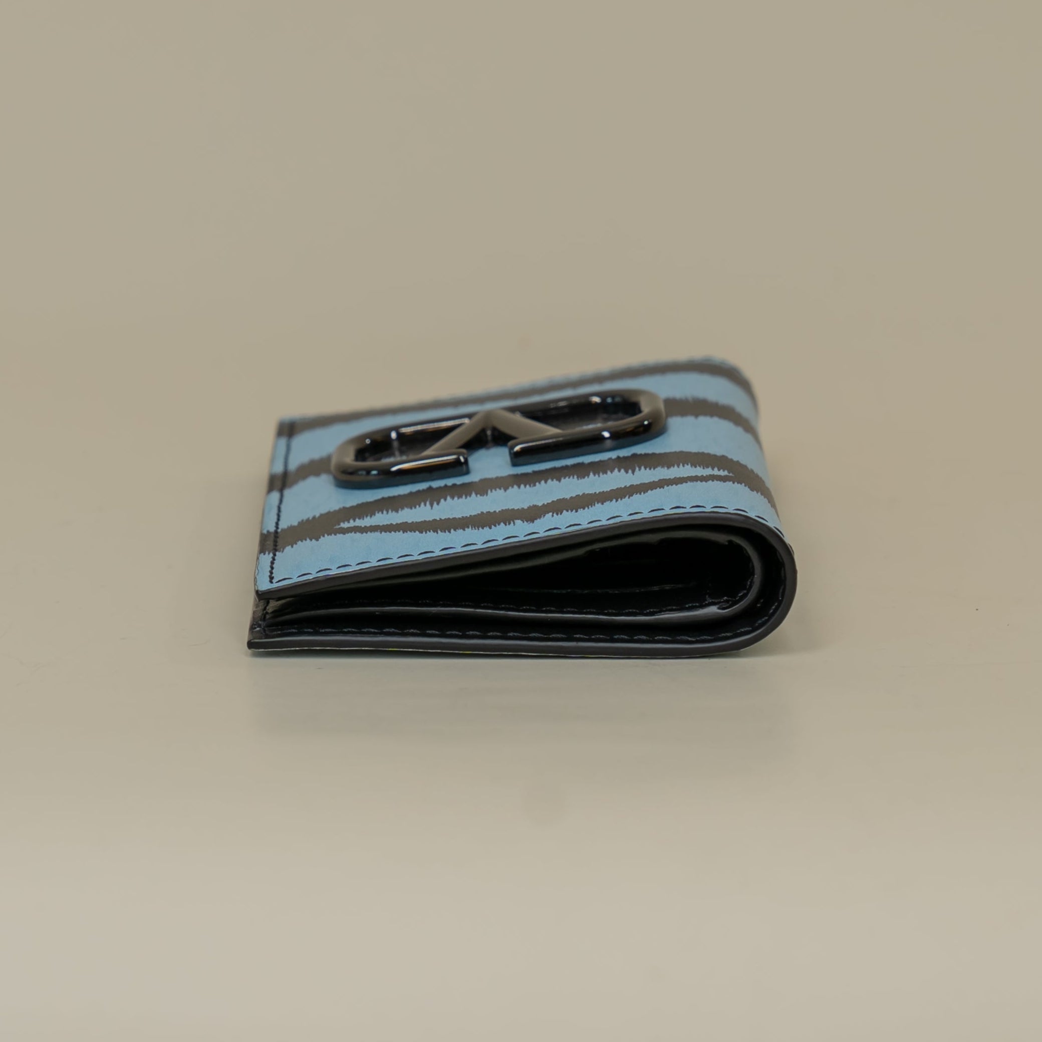PRE-OWNED Blue Leather Wallet Limited Edition