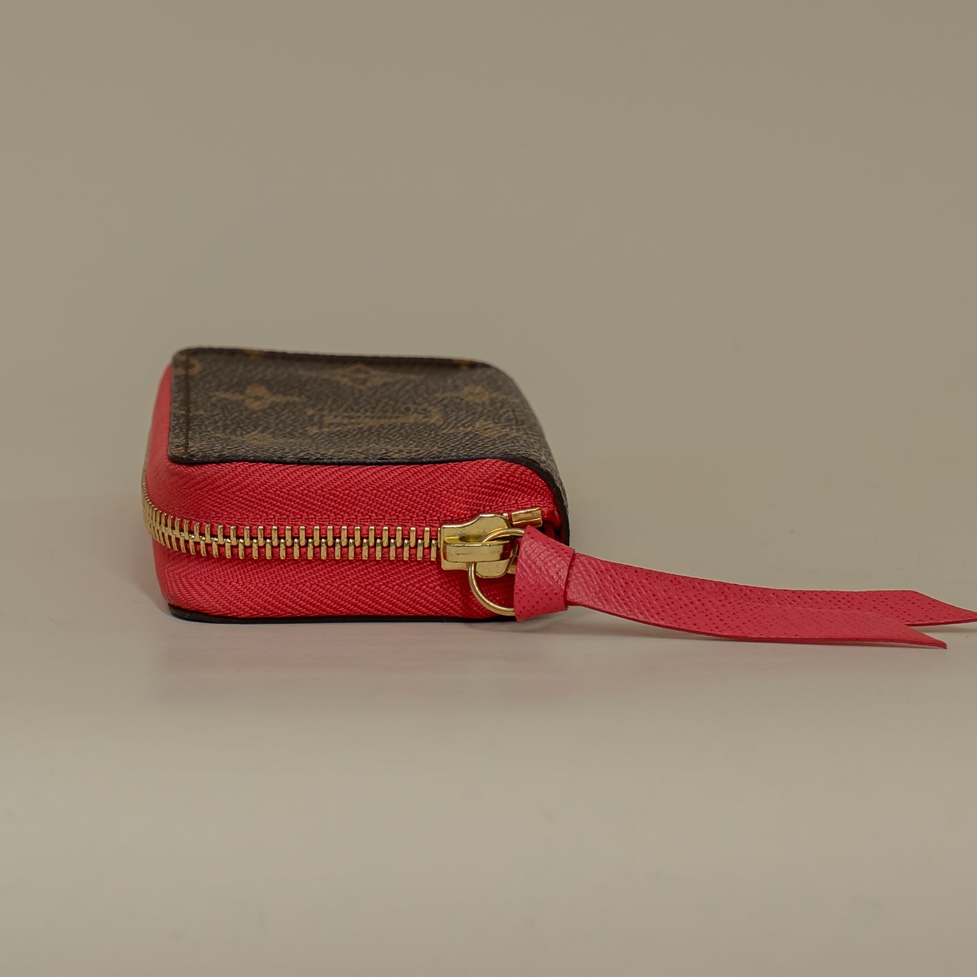 PRE-OWNED Monogram Zippy Card Holder Grenade