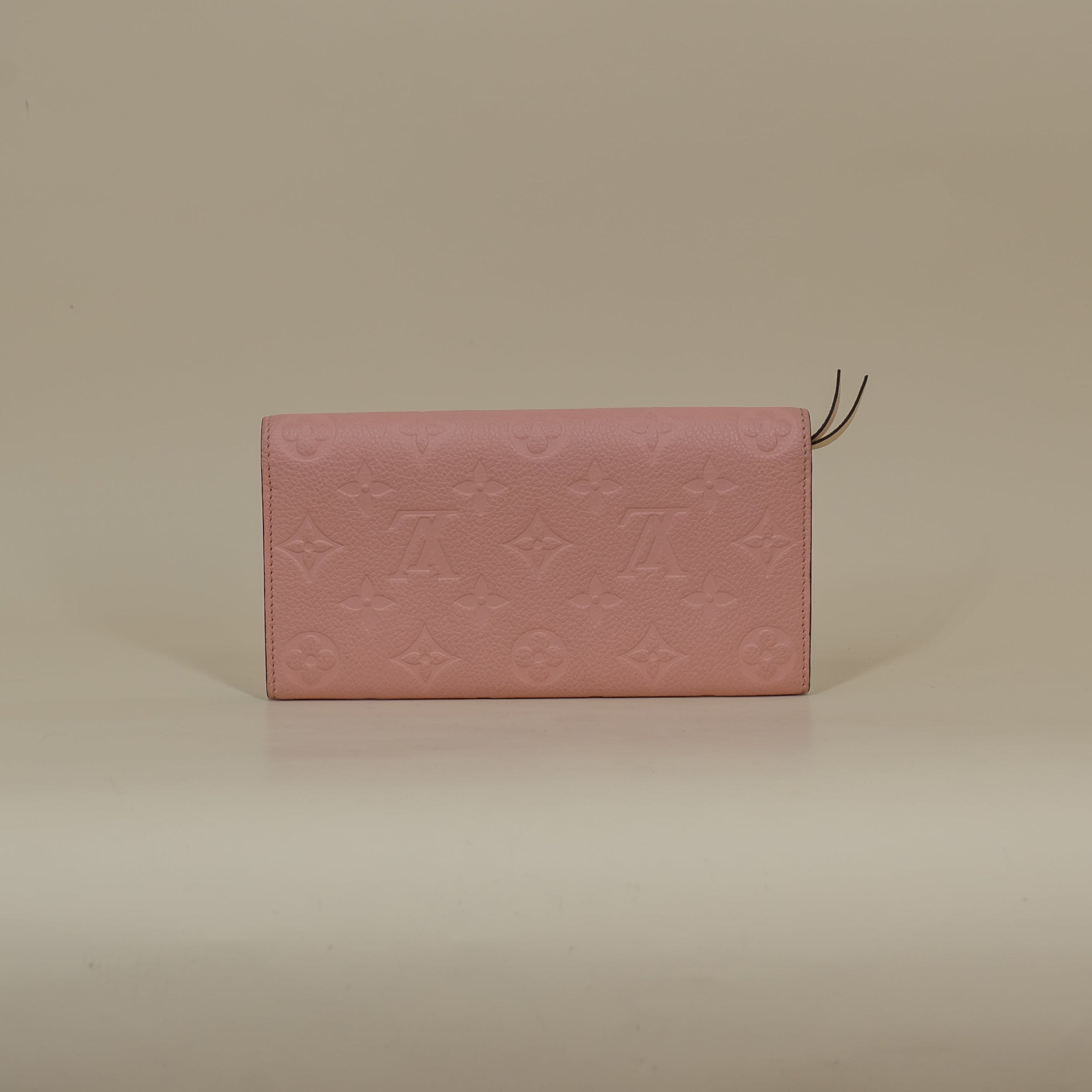 PRE-OWNED LV Empreinte Emilie Wallet Rose Poudre