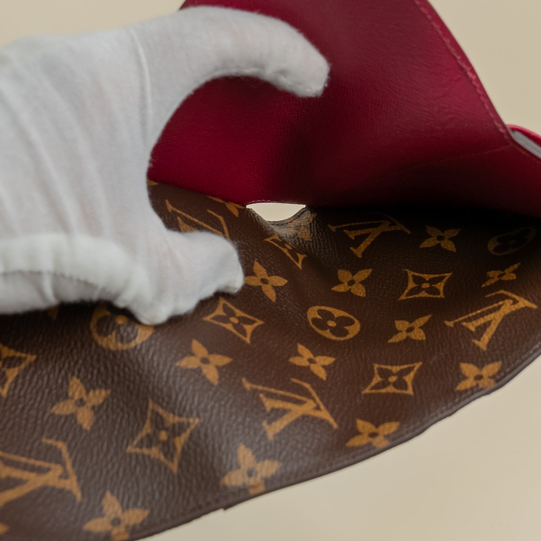 PRE-OWNED LV Epi Monogram Marie-Lou Compact Wallet