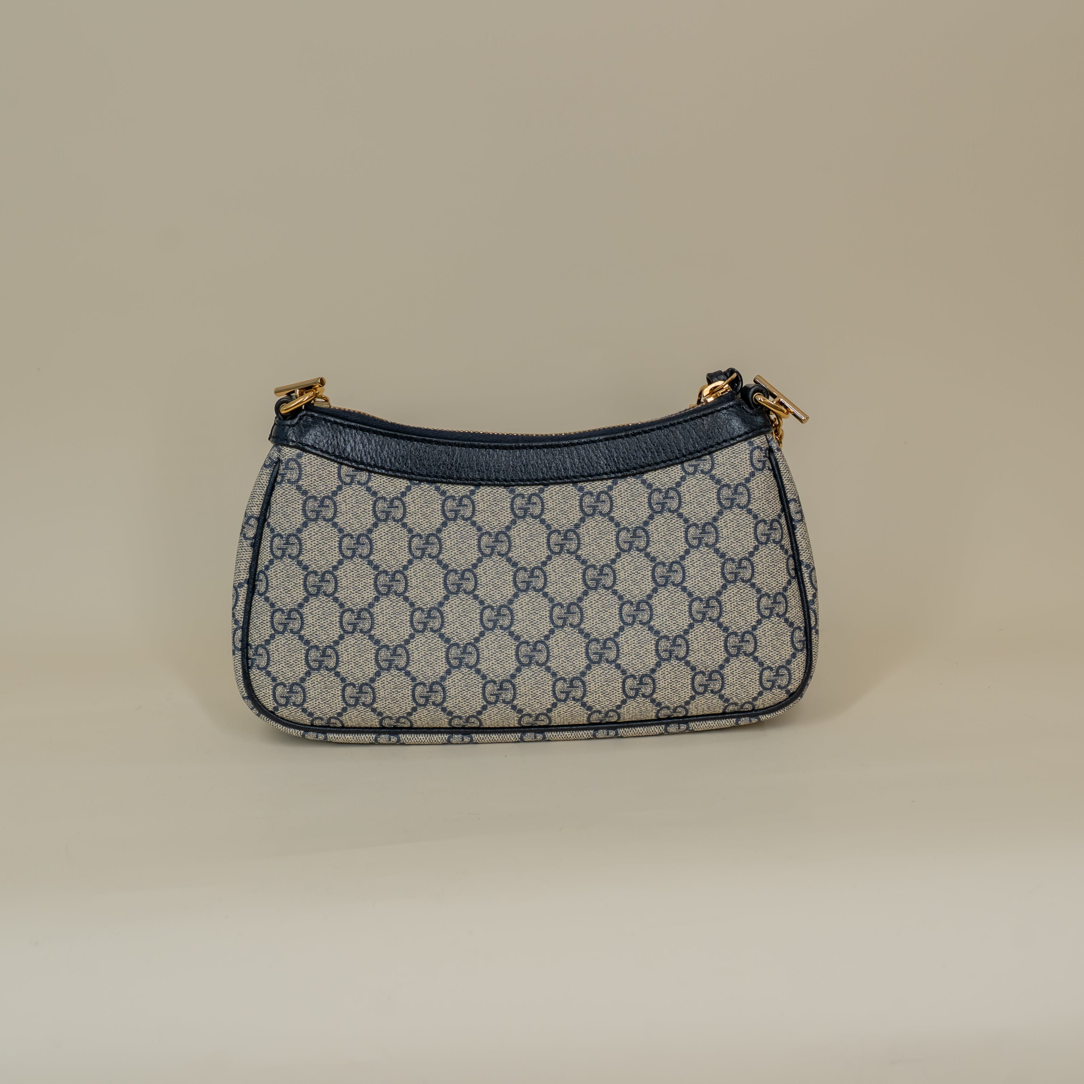 PRE-OWNED Ophidia GG Coated Canvas Strawberry Shoulder Bag
