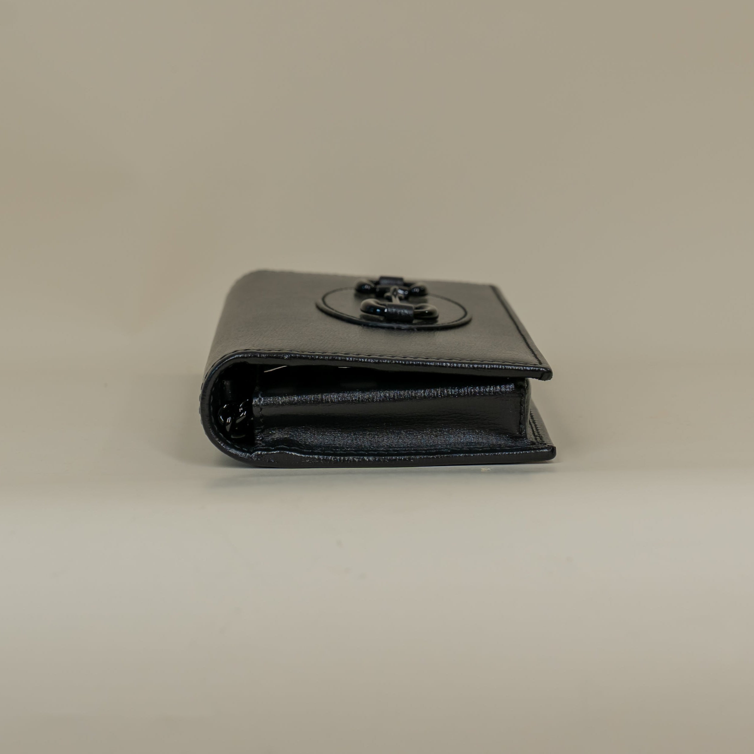 Gucci Black Leather Horsebit 1955 Wallet on Chain