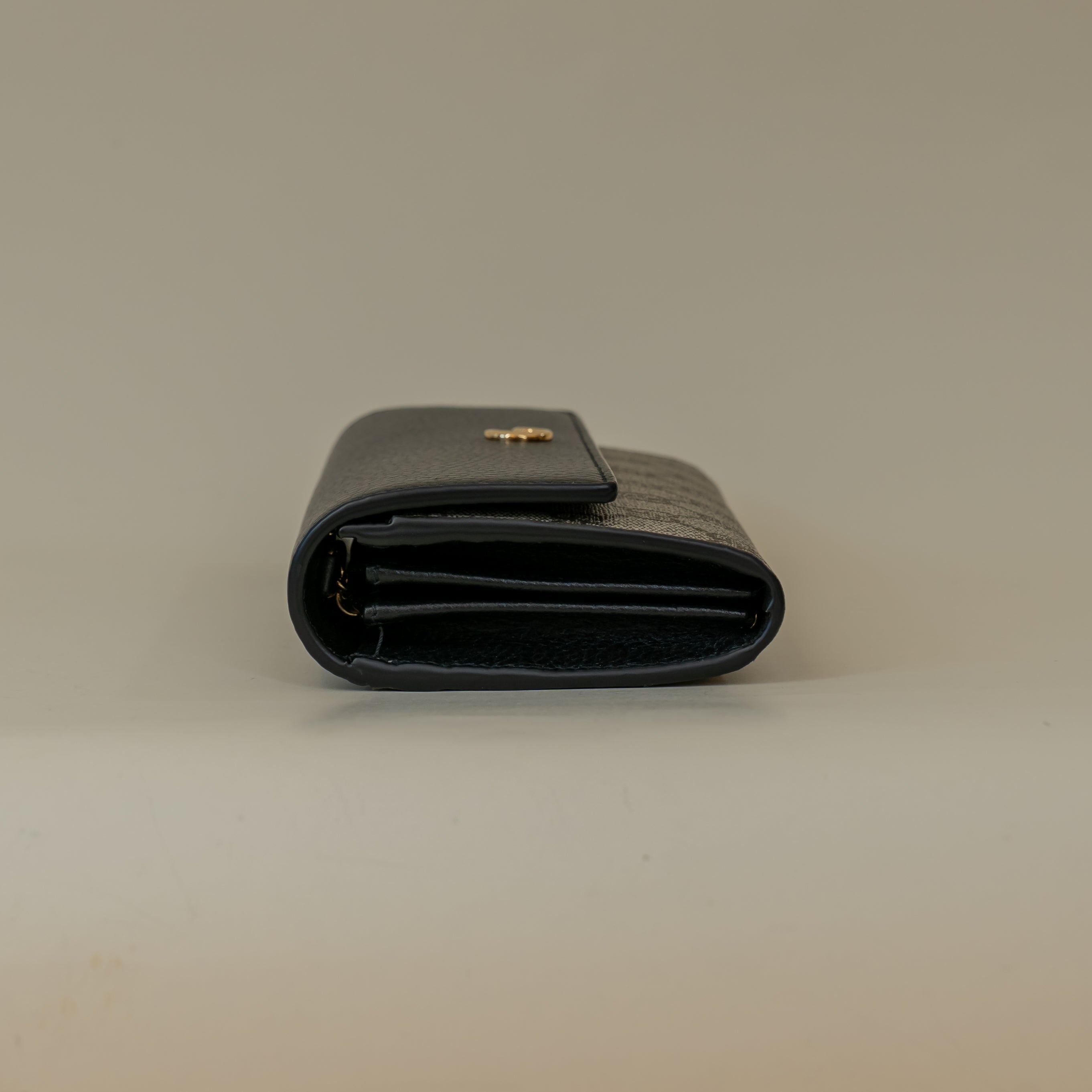 PRE-OWNED GG Dollar Calfskin Supreme Monogram Petite Marmont Wallet on a Chain