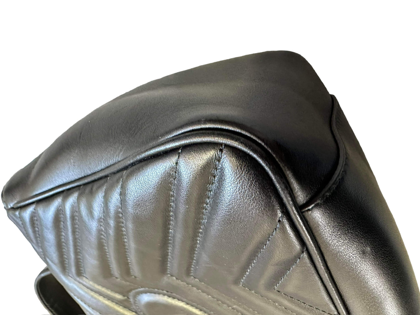 GUCCI - Calfskin Matelasse Medium GG Marmont Top Handle Shoulder Bag Black