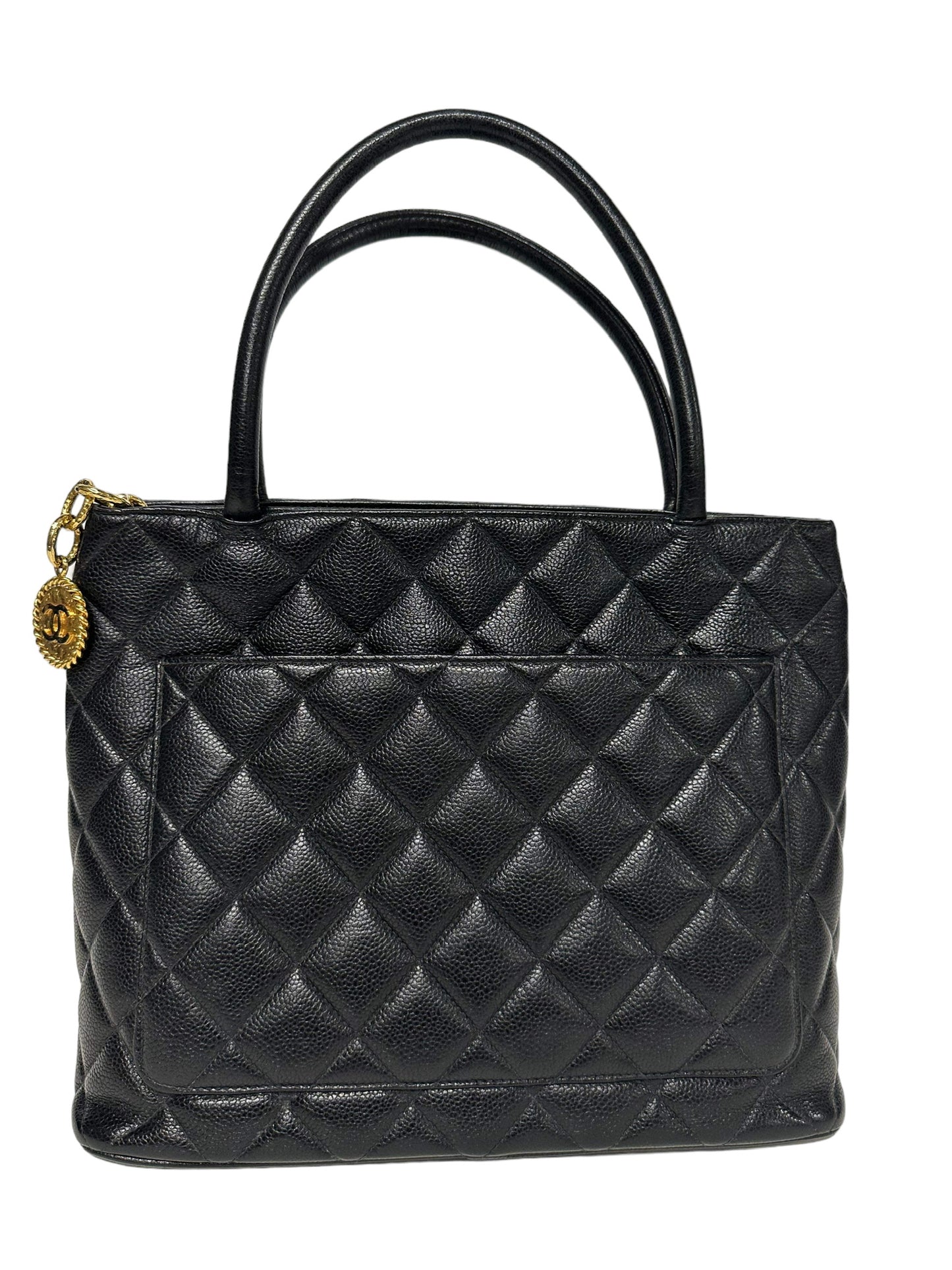 CHANEL - Medallion Tote Quilted Caviar