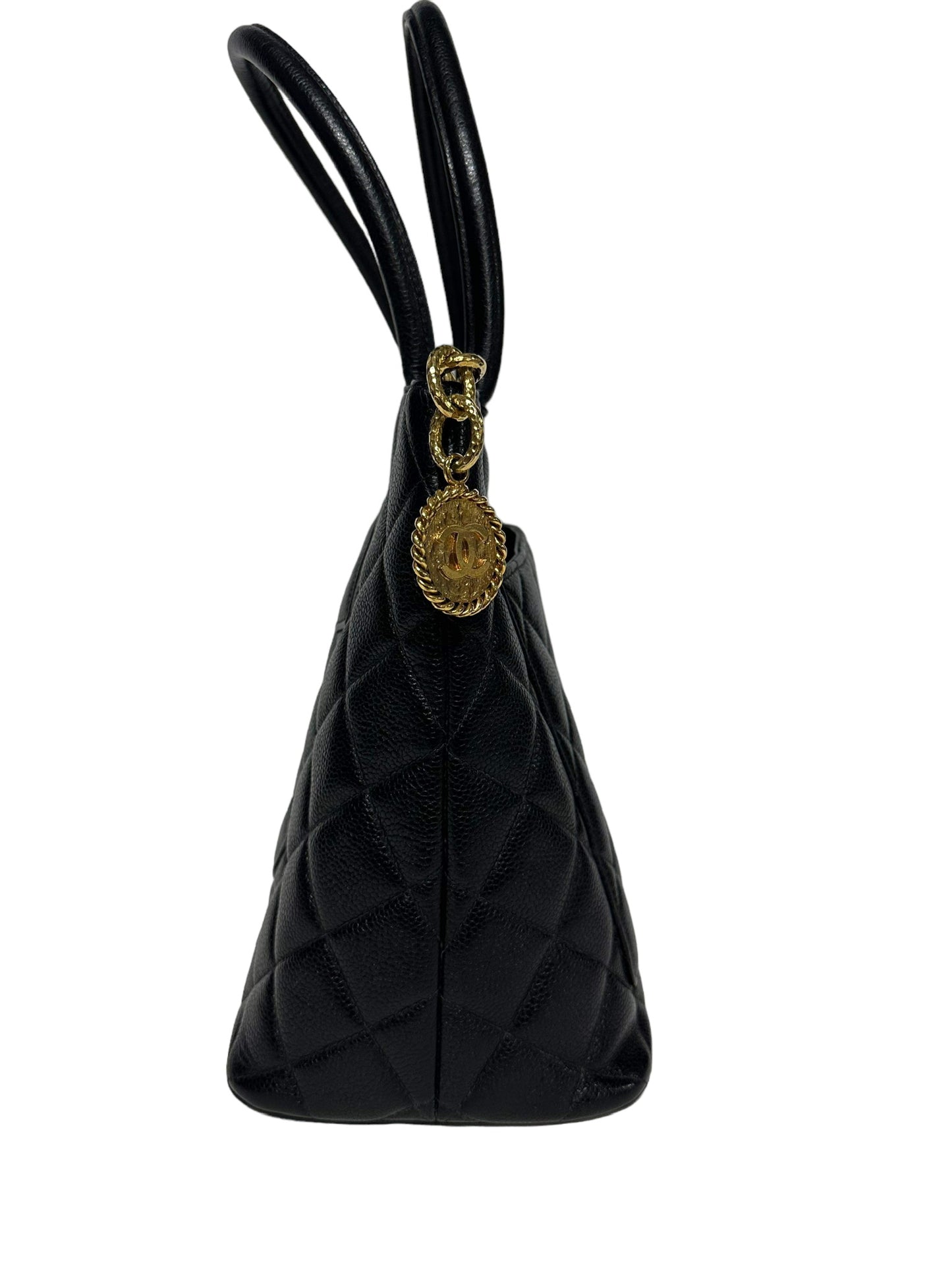 CHANEL - Medallion Tote Quilted Caviar