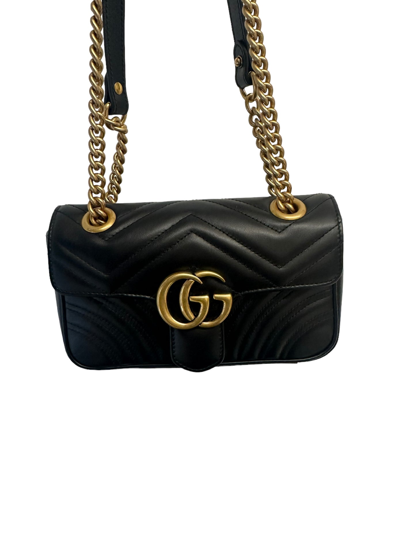 GUCCI - GG Marmont Mini Black Matelasse