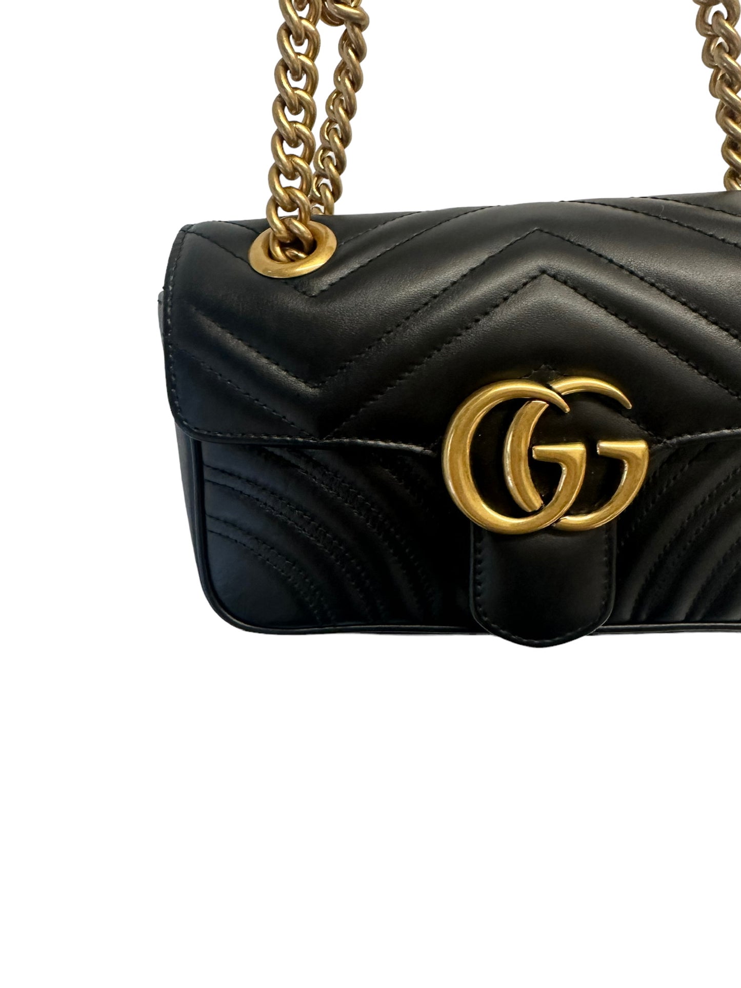 GUCCI - GG Marmont Mini Black Matelasse