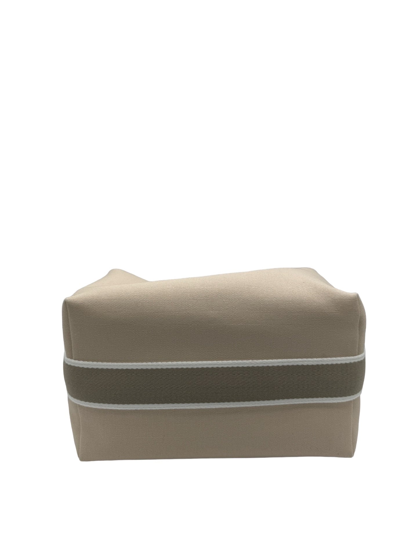 HERMES - Bride a Brac GM Handbag Beige Gray Beige White Canvas