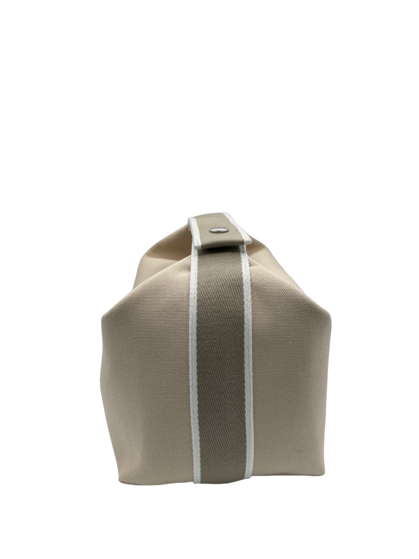 HERMES - Bride a Brac GM Handbag Beige Gray Beige White Canvas