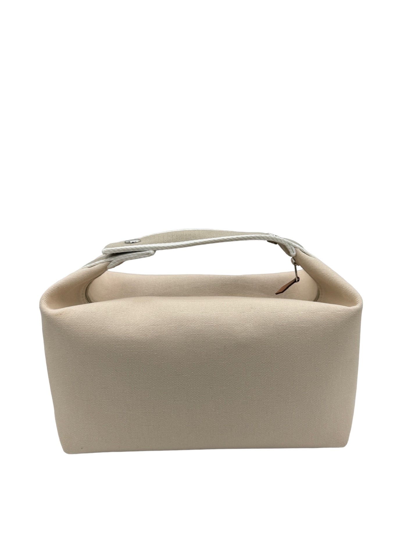 HERMES - Bride a Brac GM Handbag Beige Gray Beige White Canvas