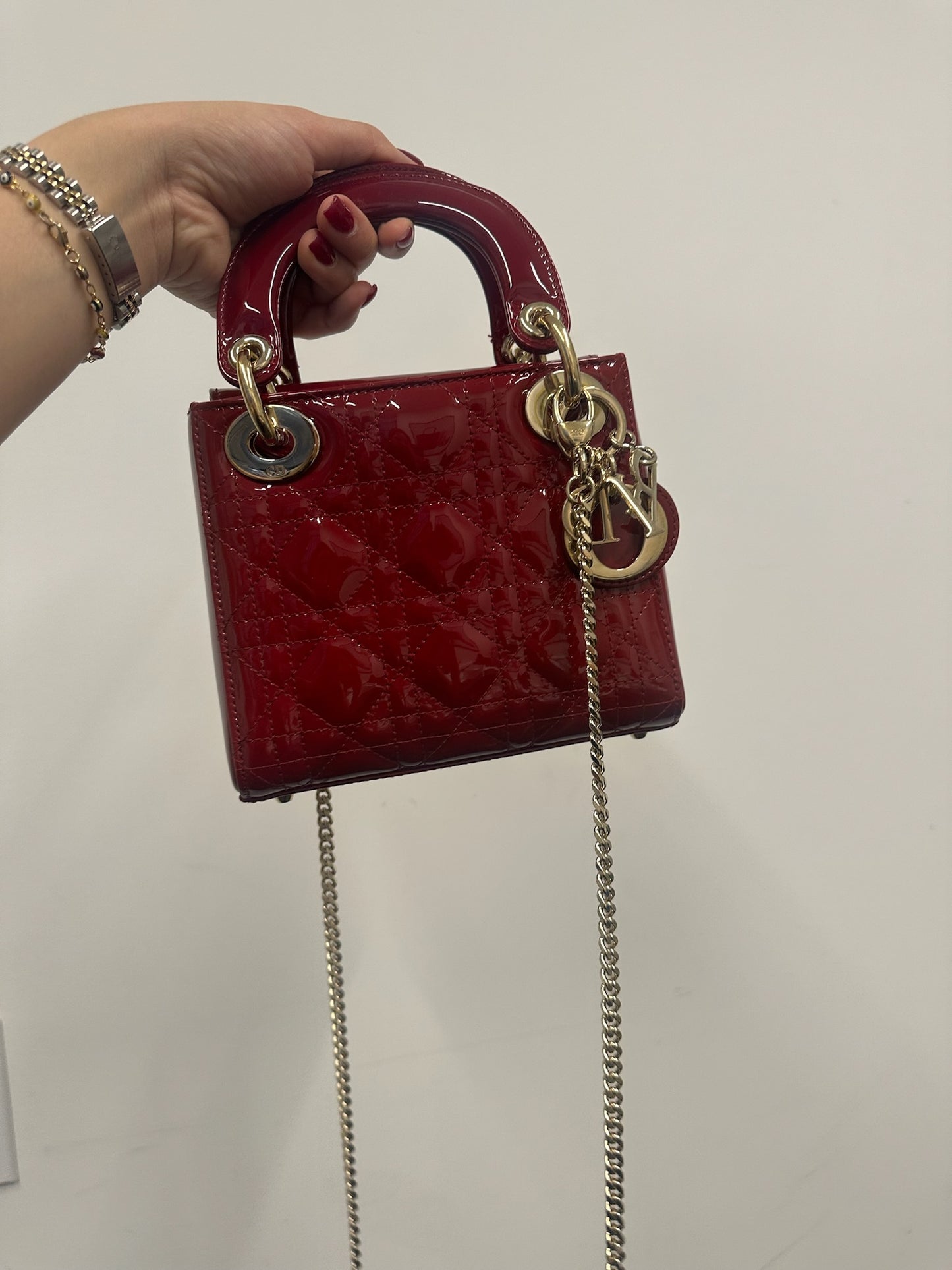 DIOR - Mini Lady Dior in Red