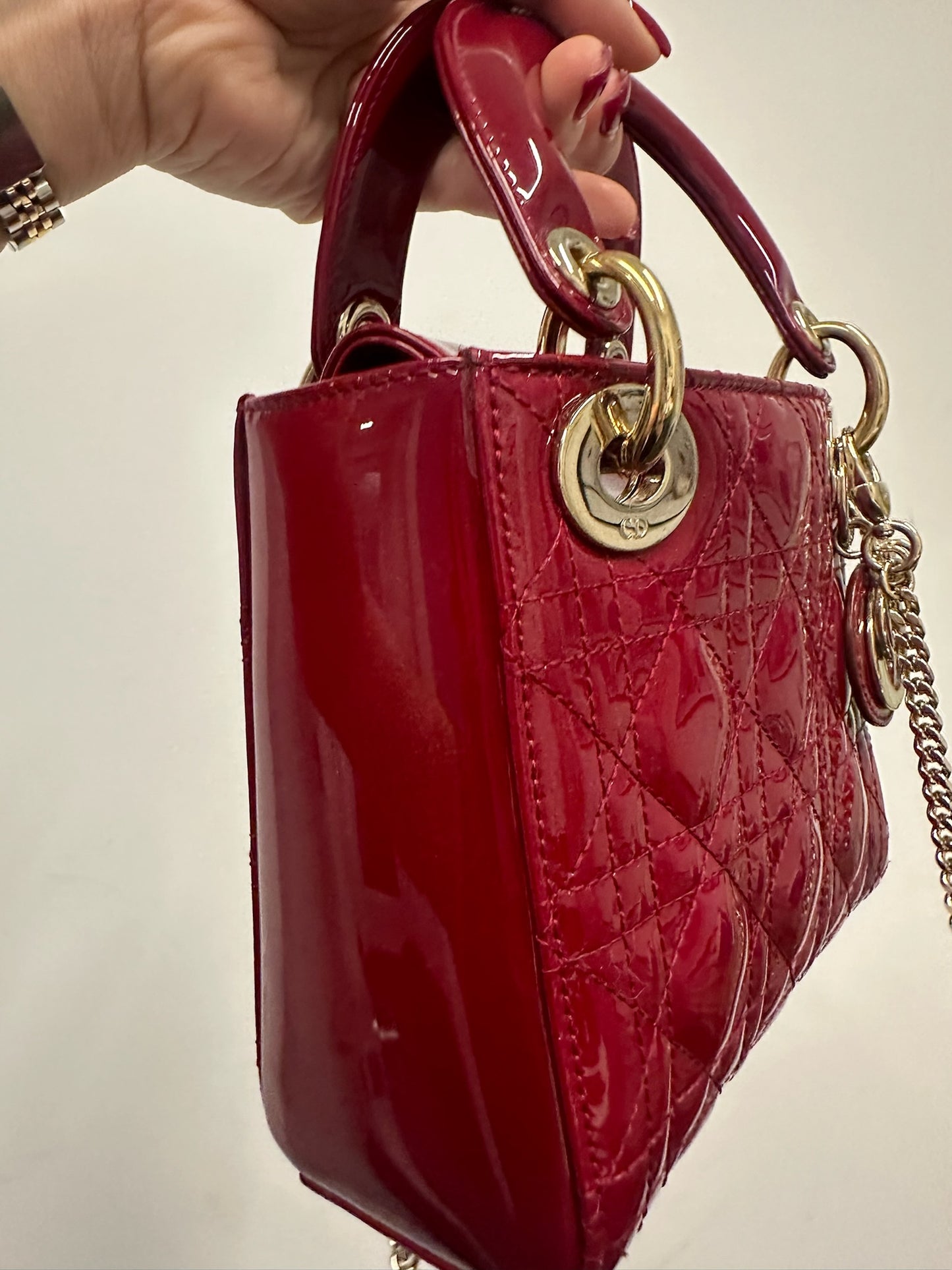 DIOR - Mini Lady Dior in Red