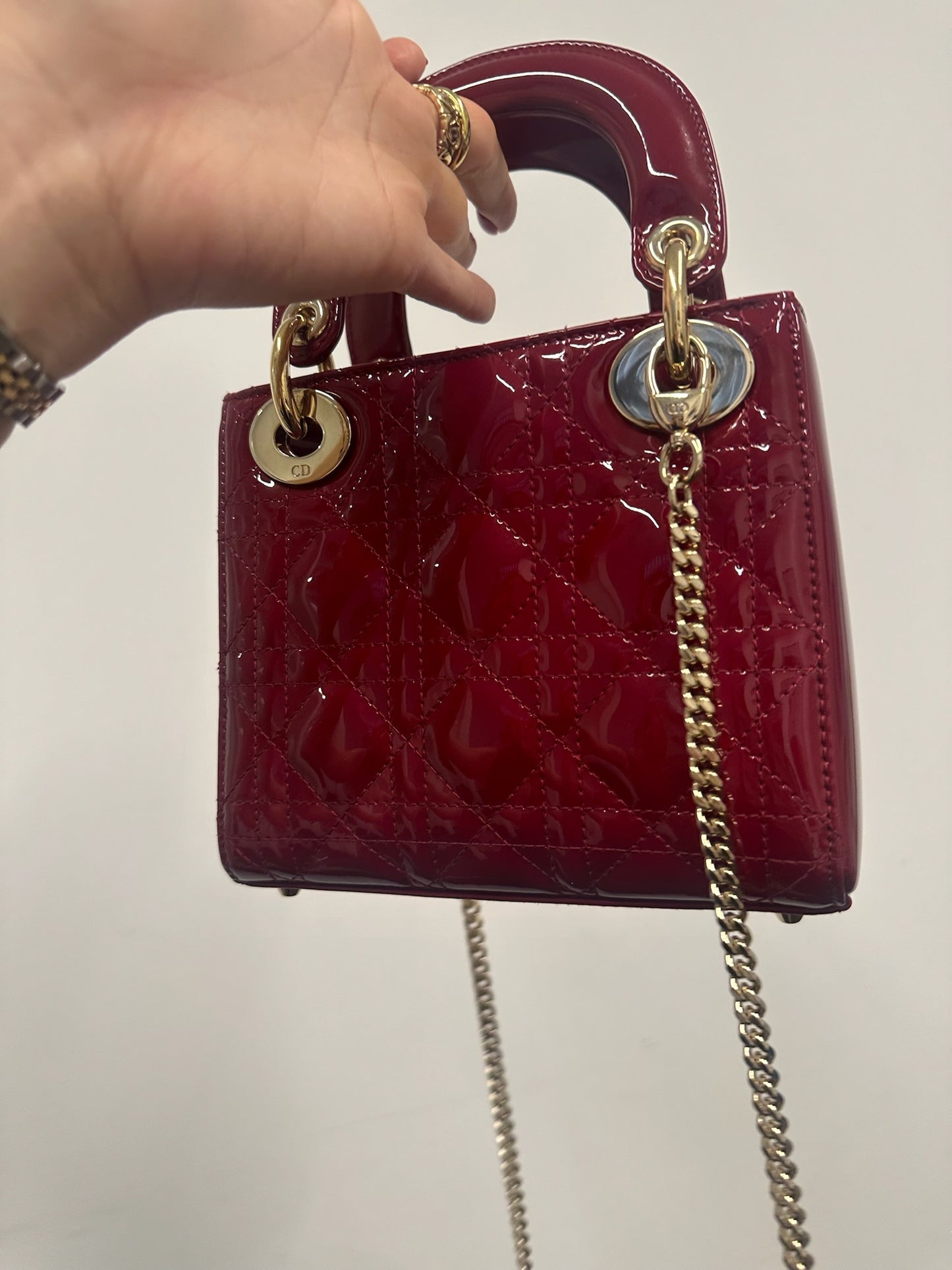 DIOR - Mini Lady Dior in Red