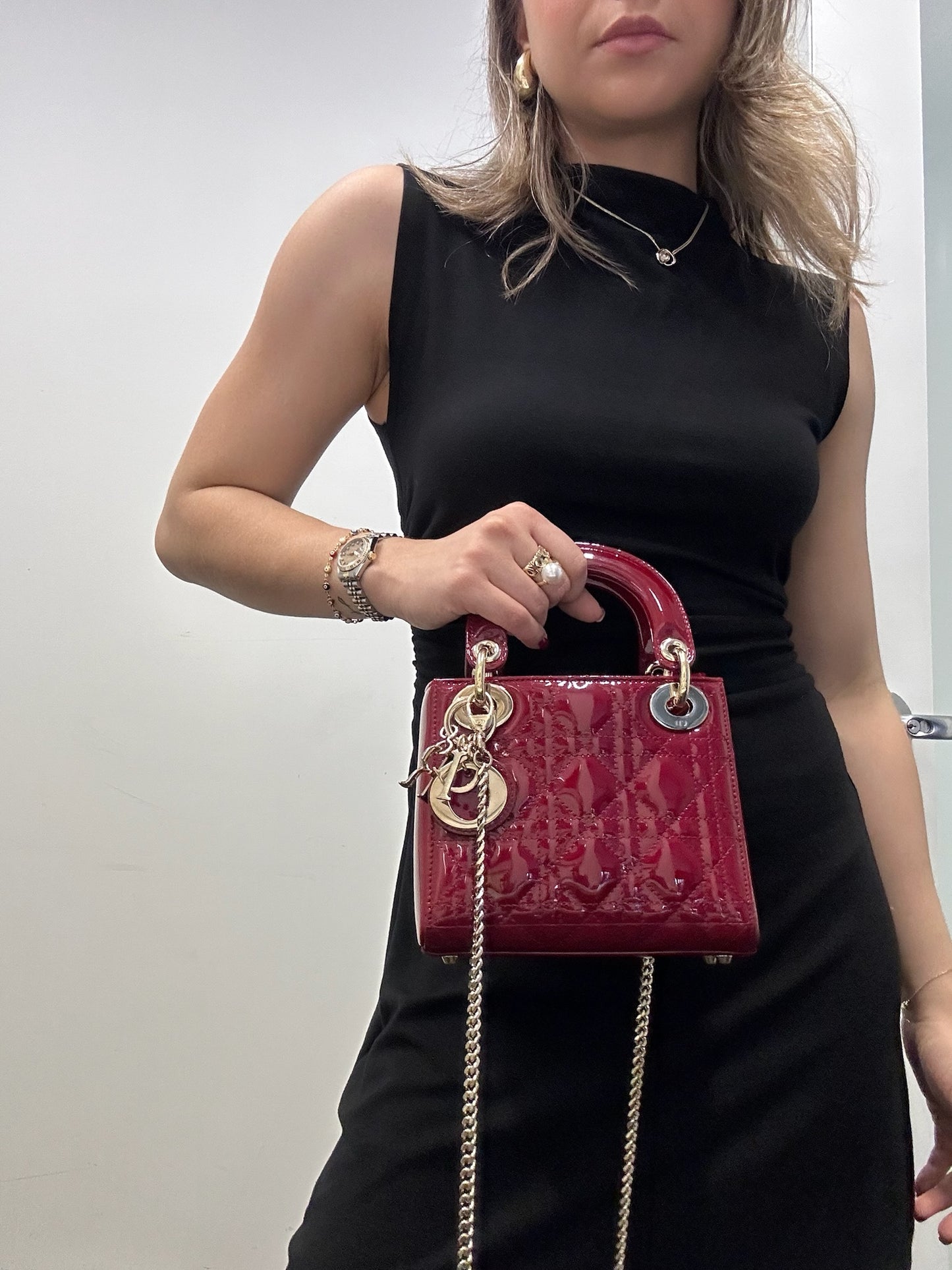 DIOR - Mini Lady Dior in Red